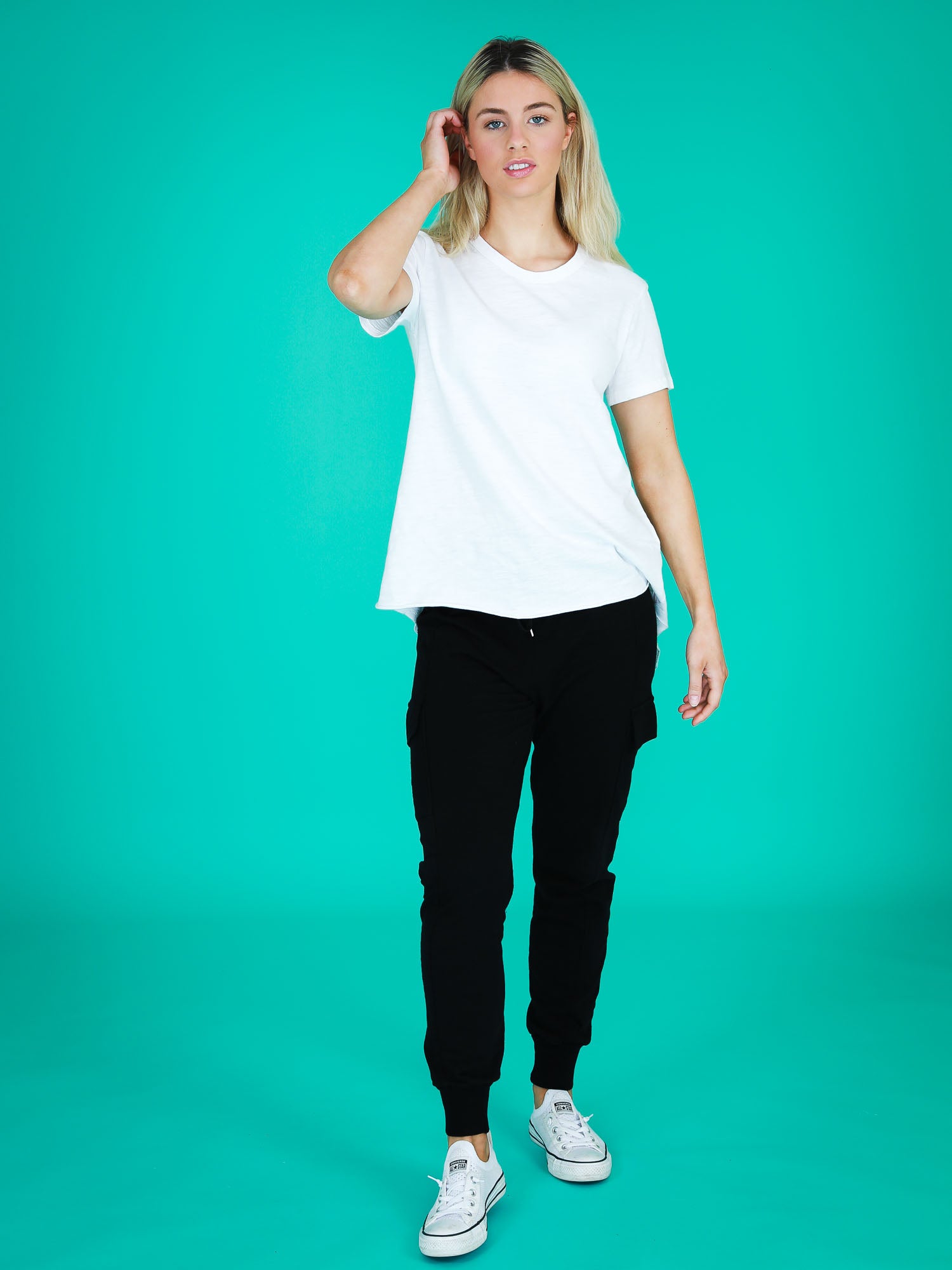 ladies white t shirt #color_white