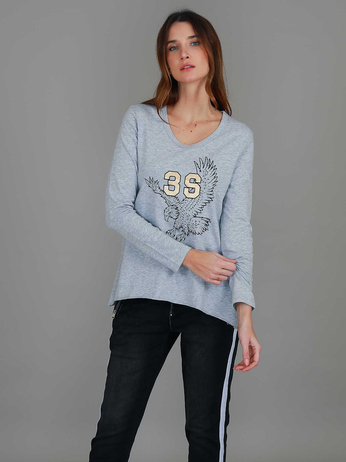 Ginny Eagle Print Long Sleeve T Shirt (Sale)