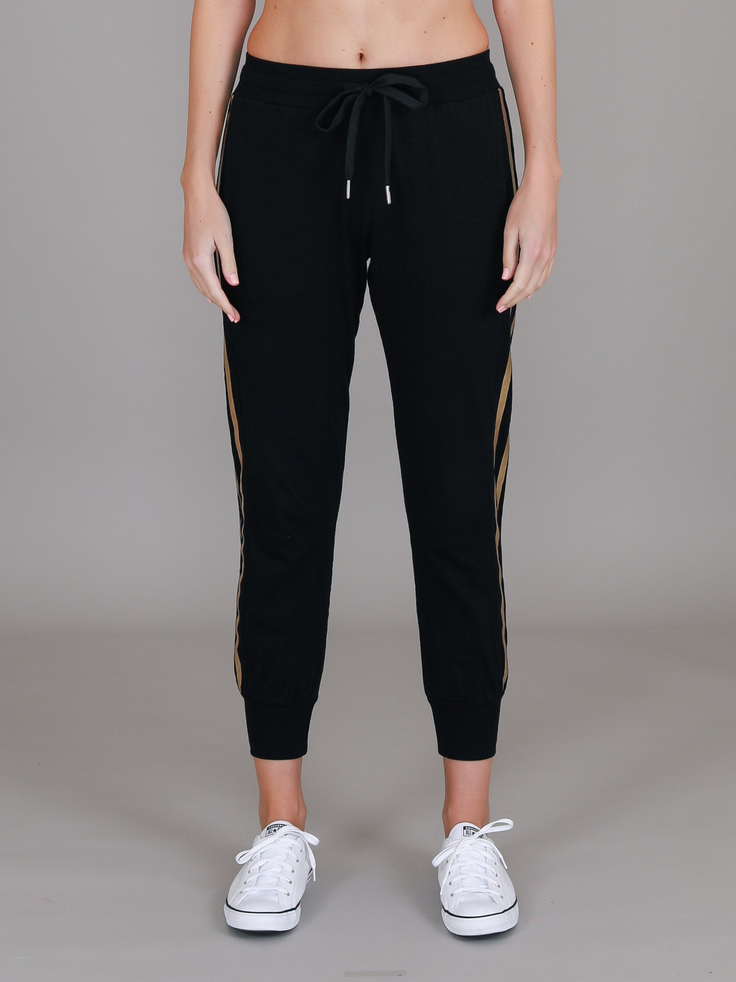black track pants women #color_black/gold