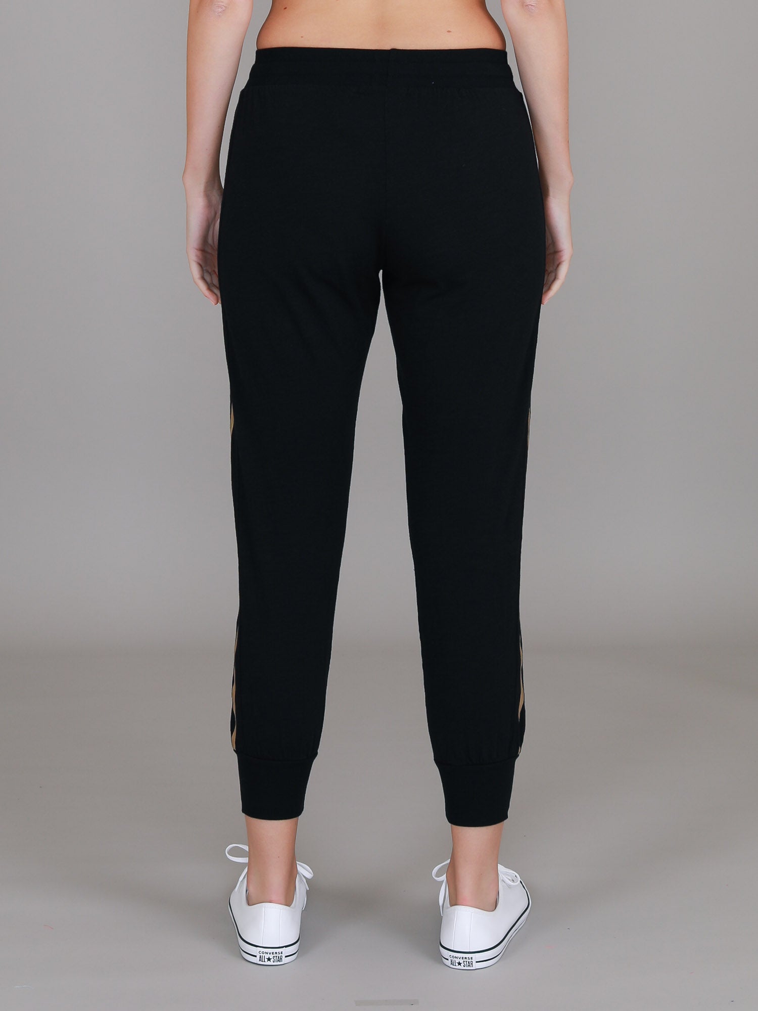 black tracksuit womens #color_black/gold
