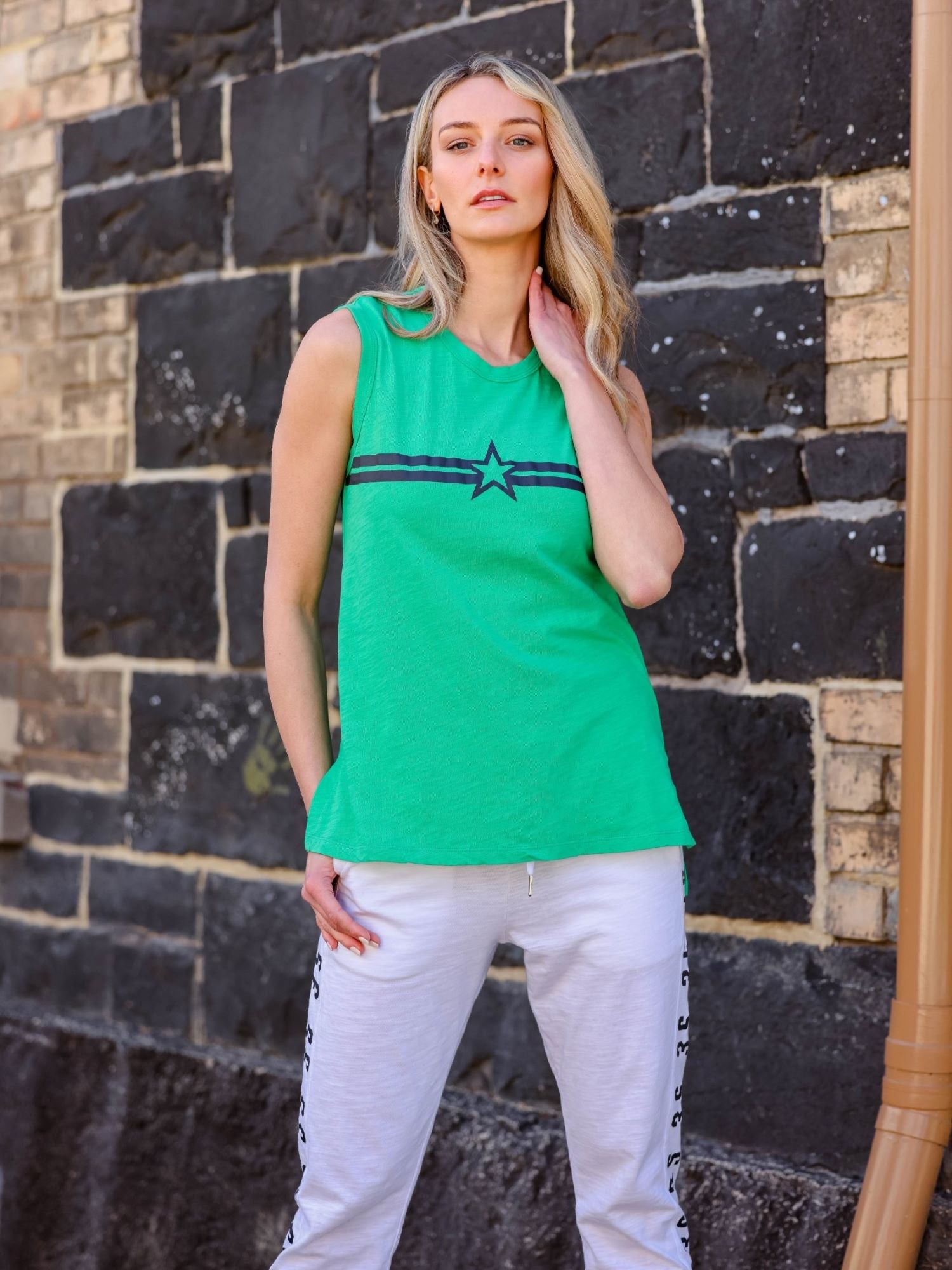 green tank top #color_island green
