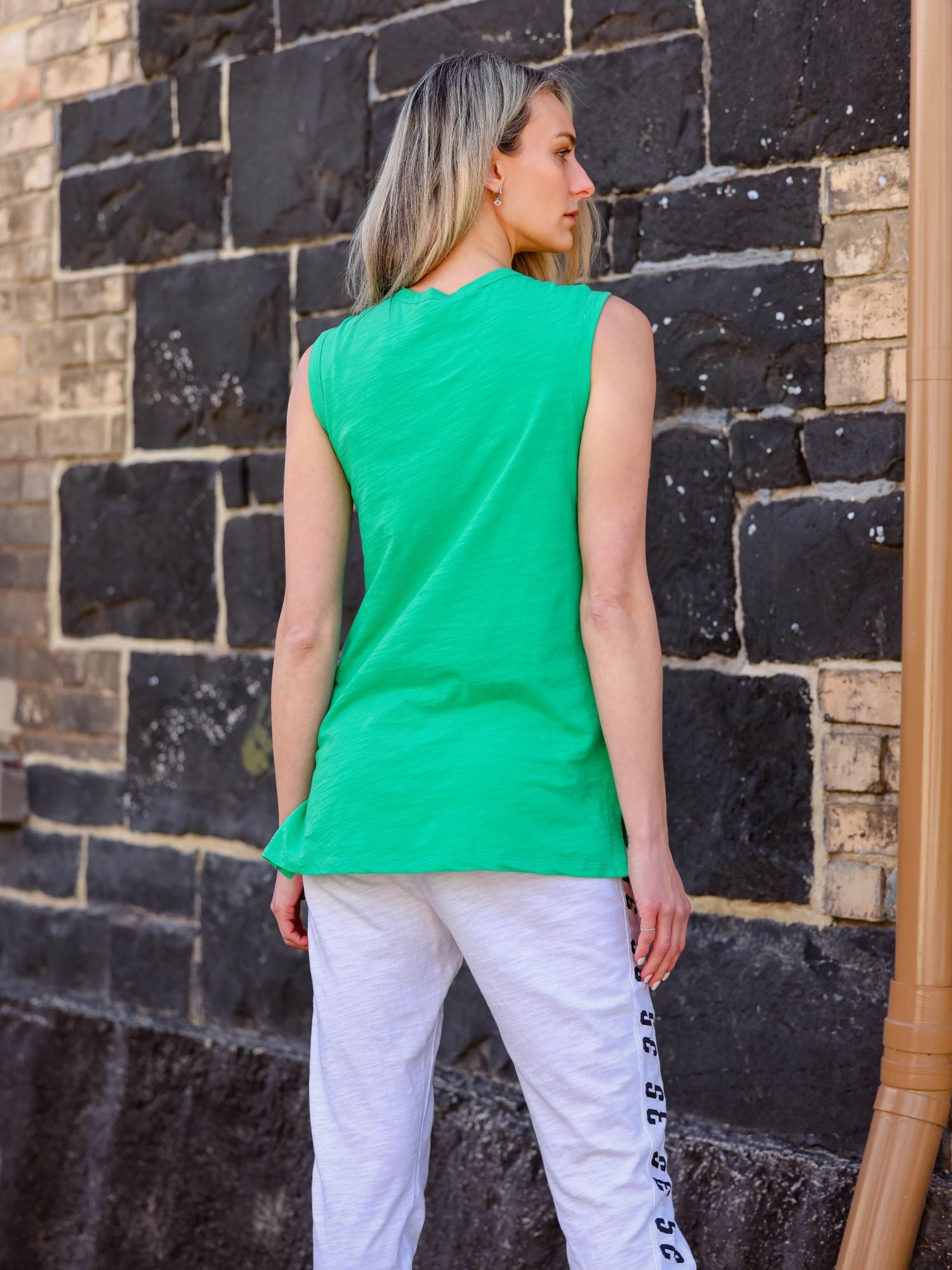 green tank tops #color_island green