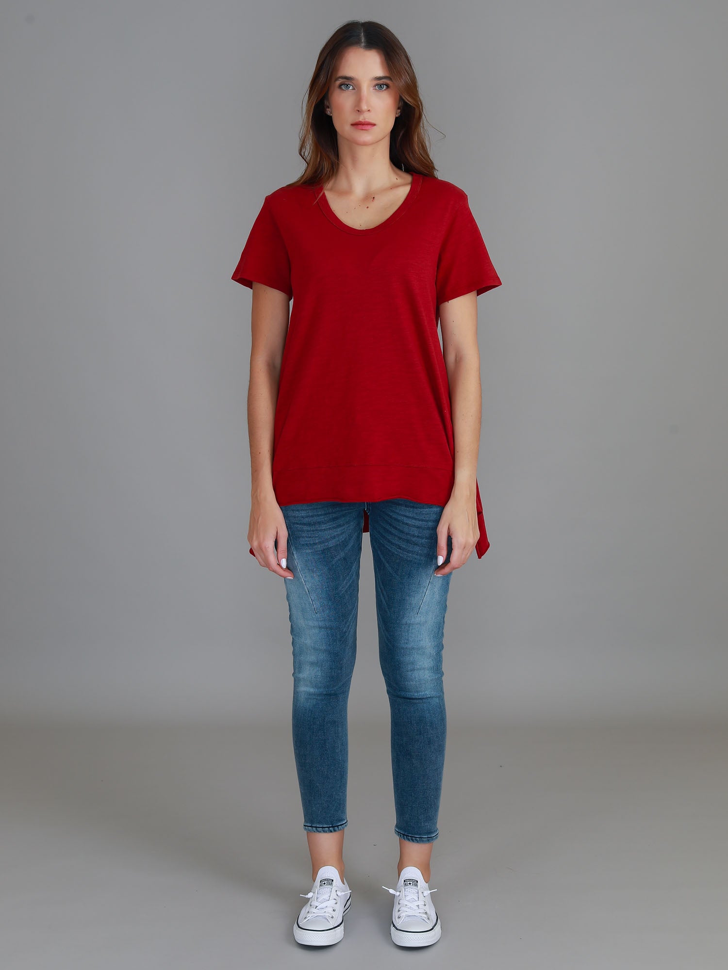 red women's t shirt #color_cranberry