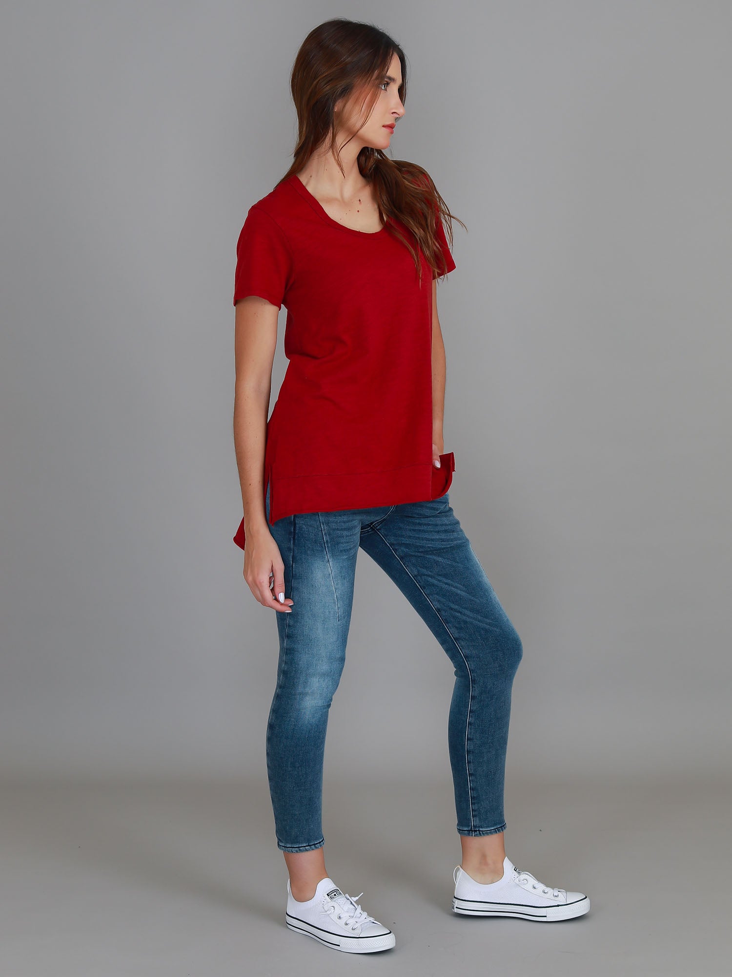 womens red tee #color_cranberry