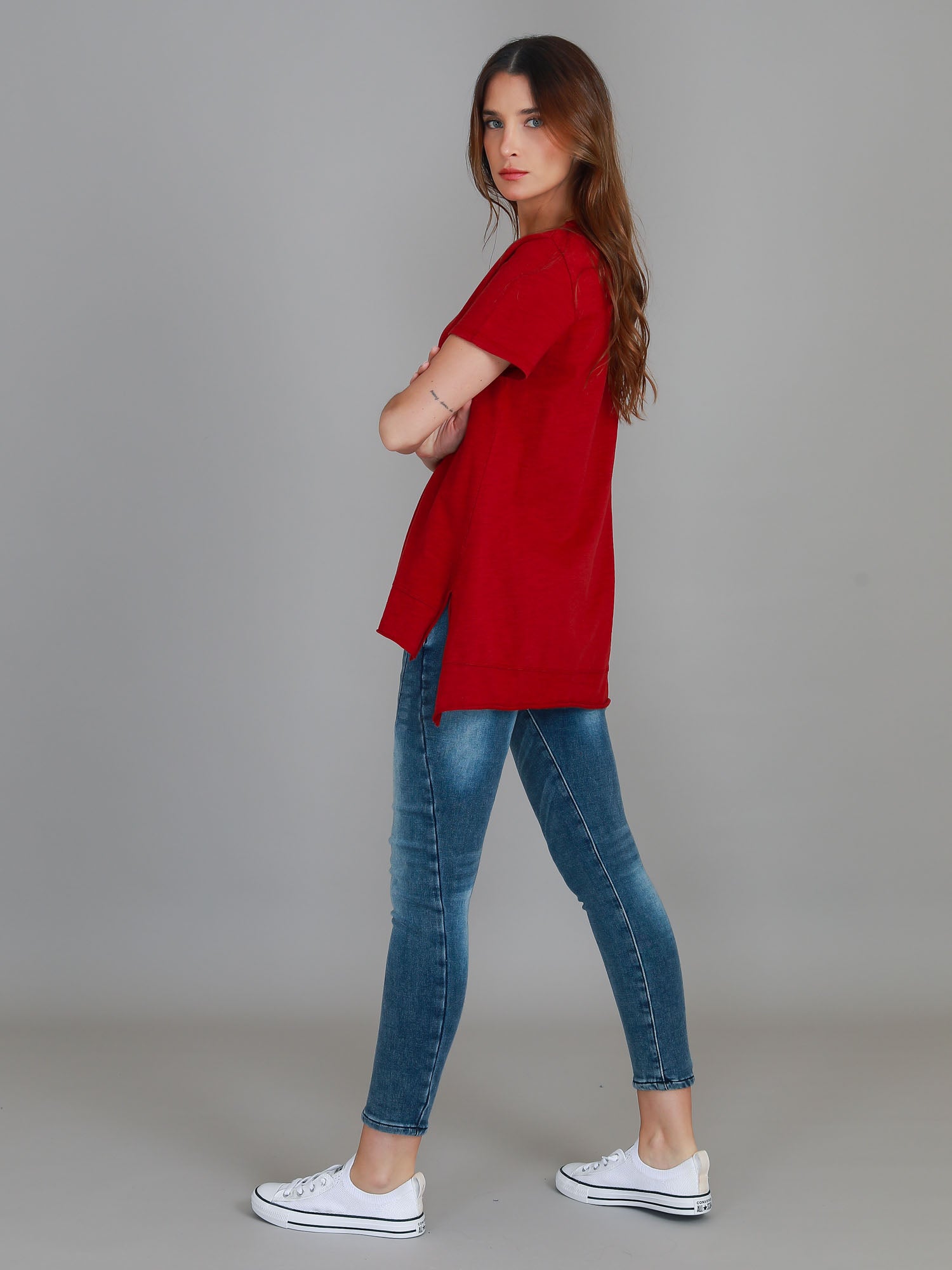 women's red t shirts #color_cranberry