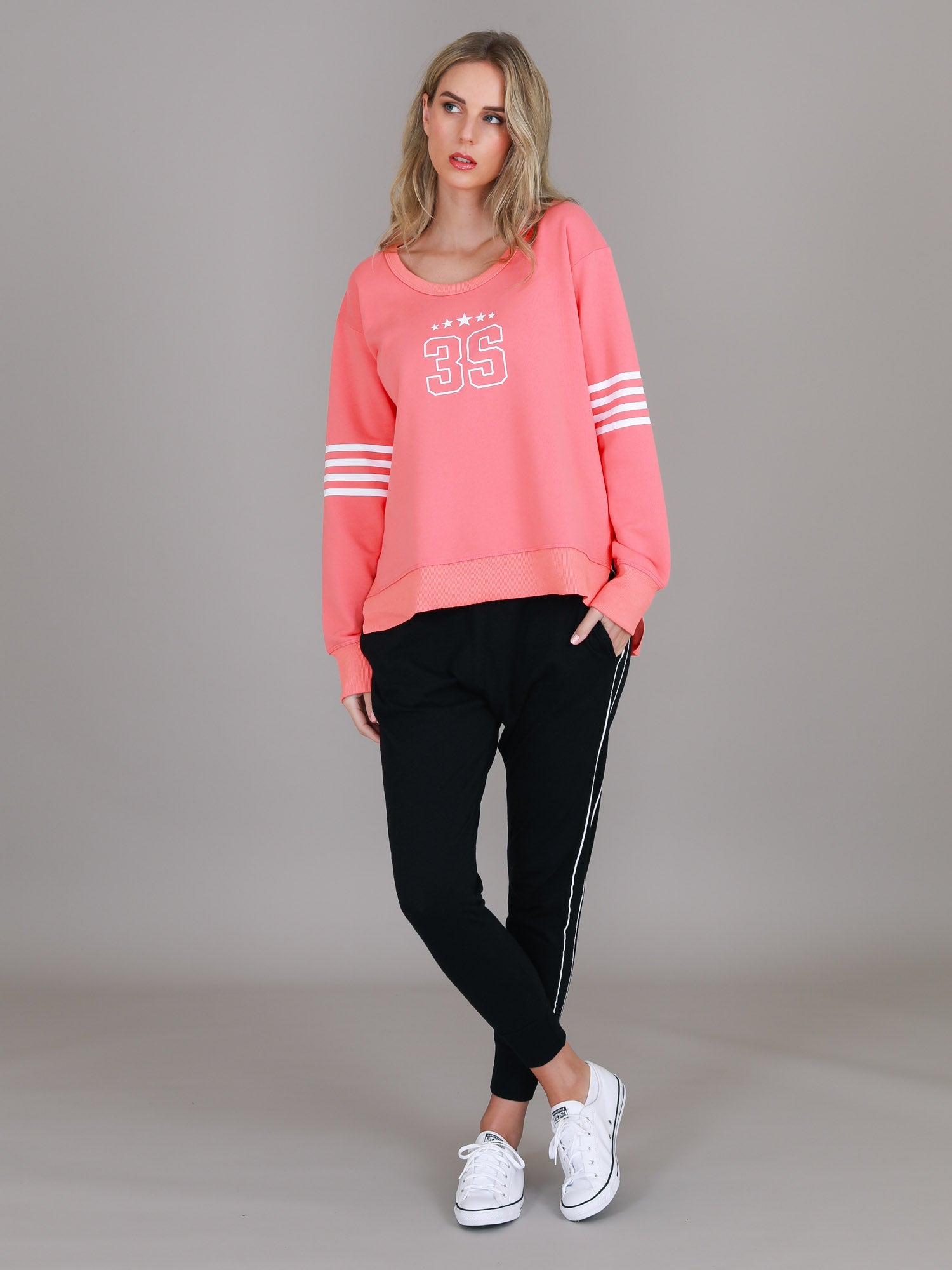womens crewneck #color_cheeky pink peach