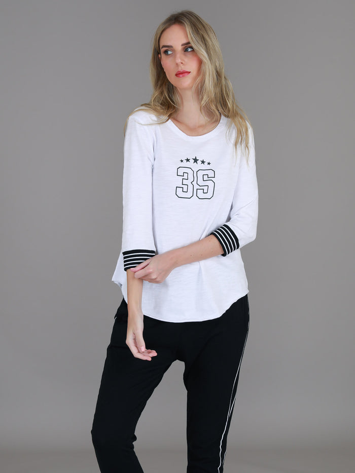 Teagan 3/4 Sleeve Logo T Shirt (Sale)