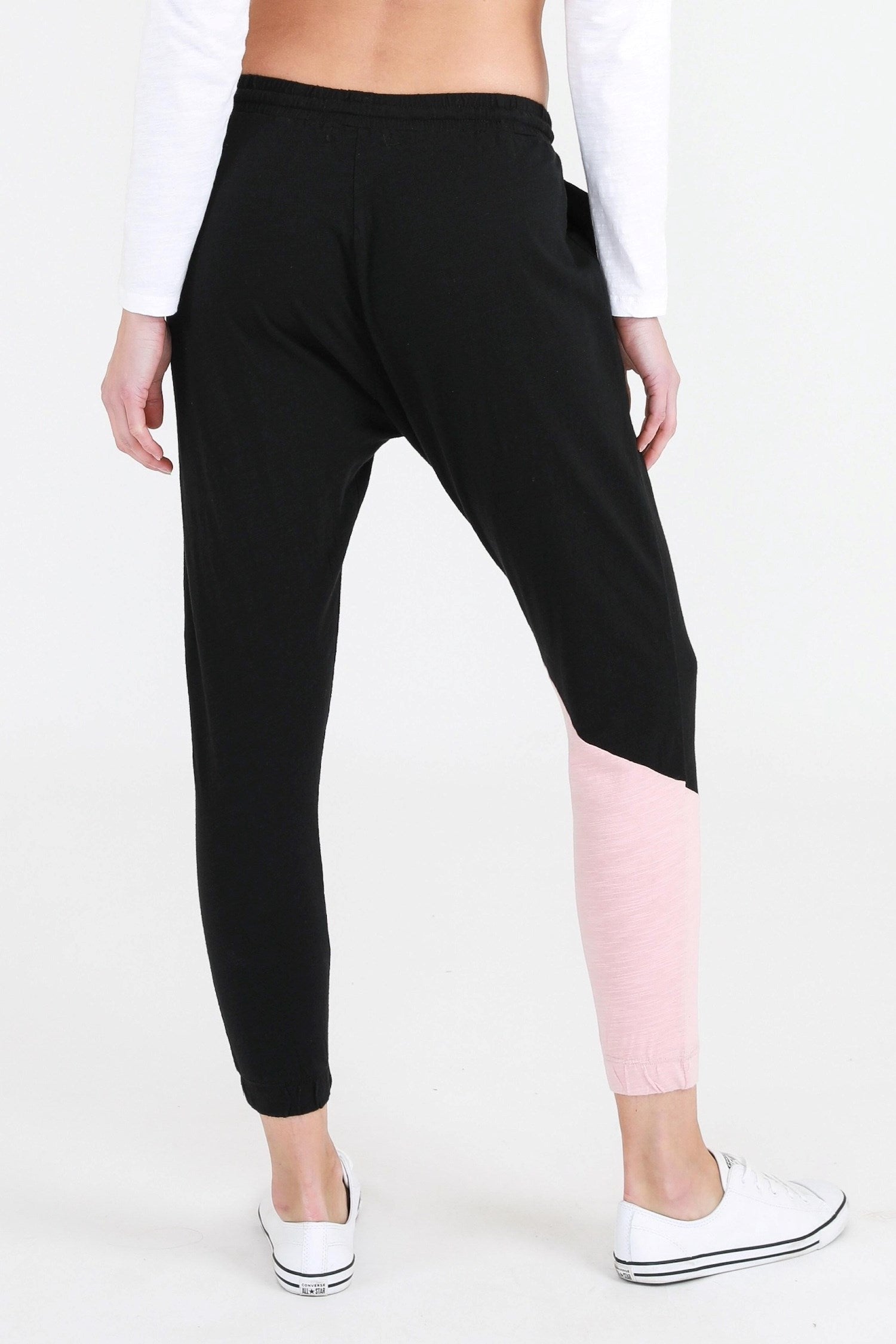 womens black track pants #color_black