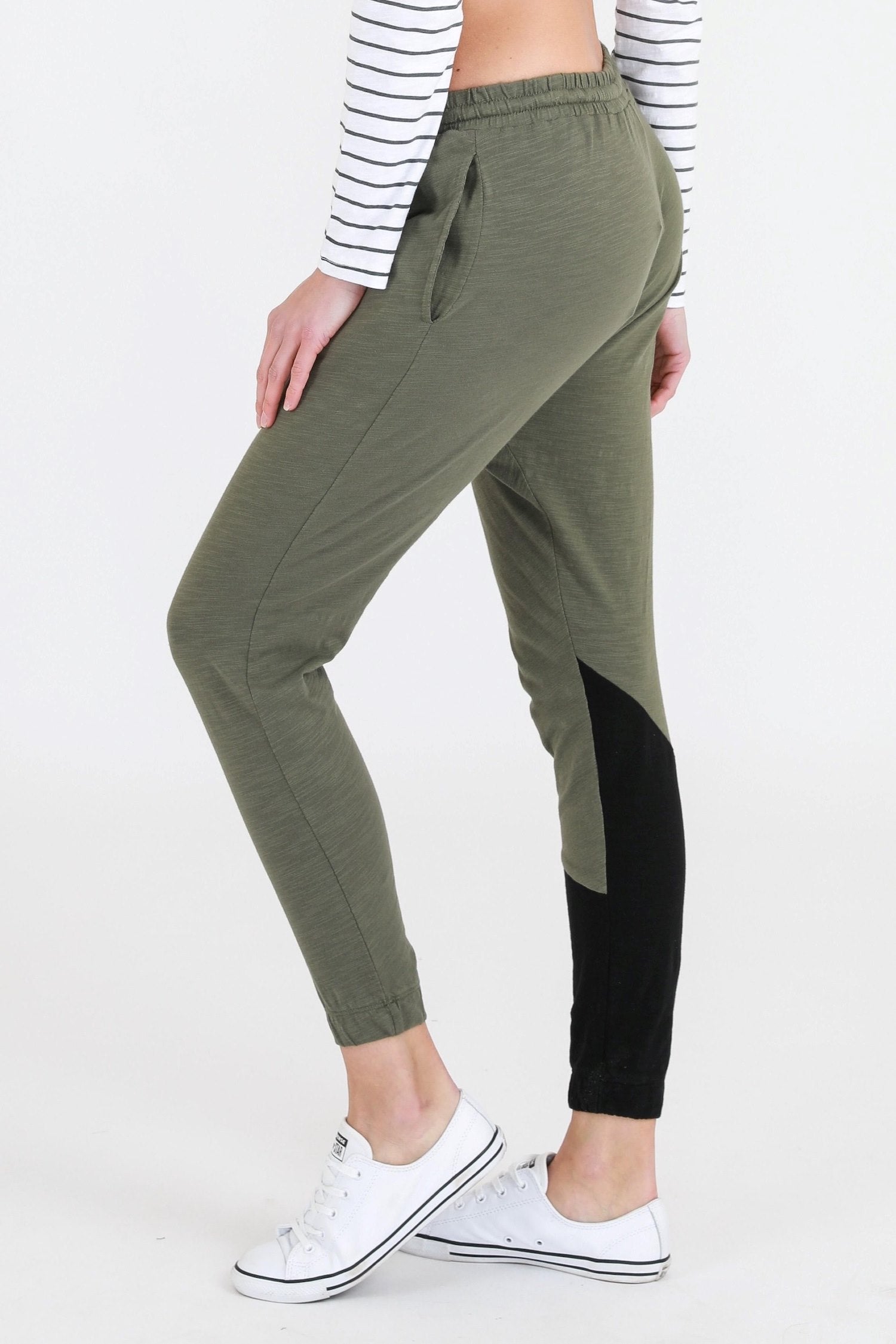 cotton jogger pant #color_khaki
