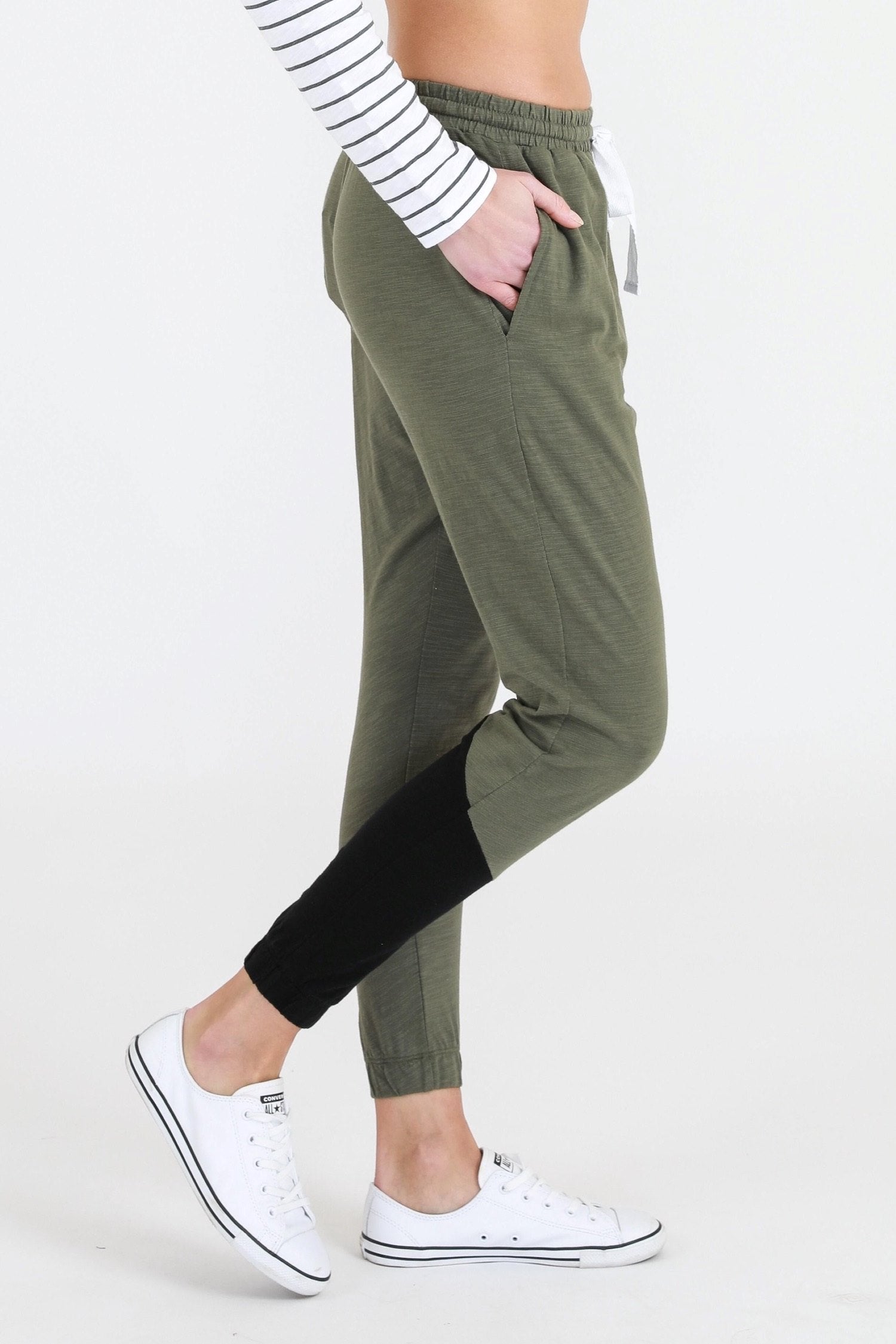 cotton jogger pants #color_khaki