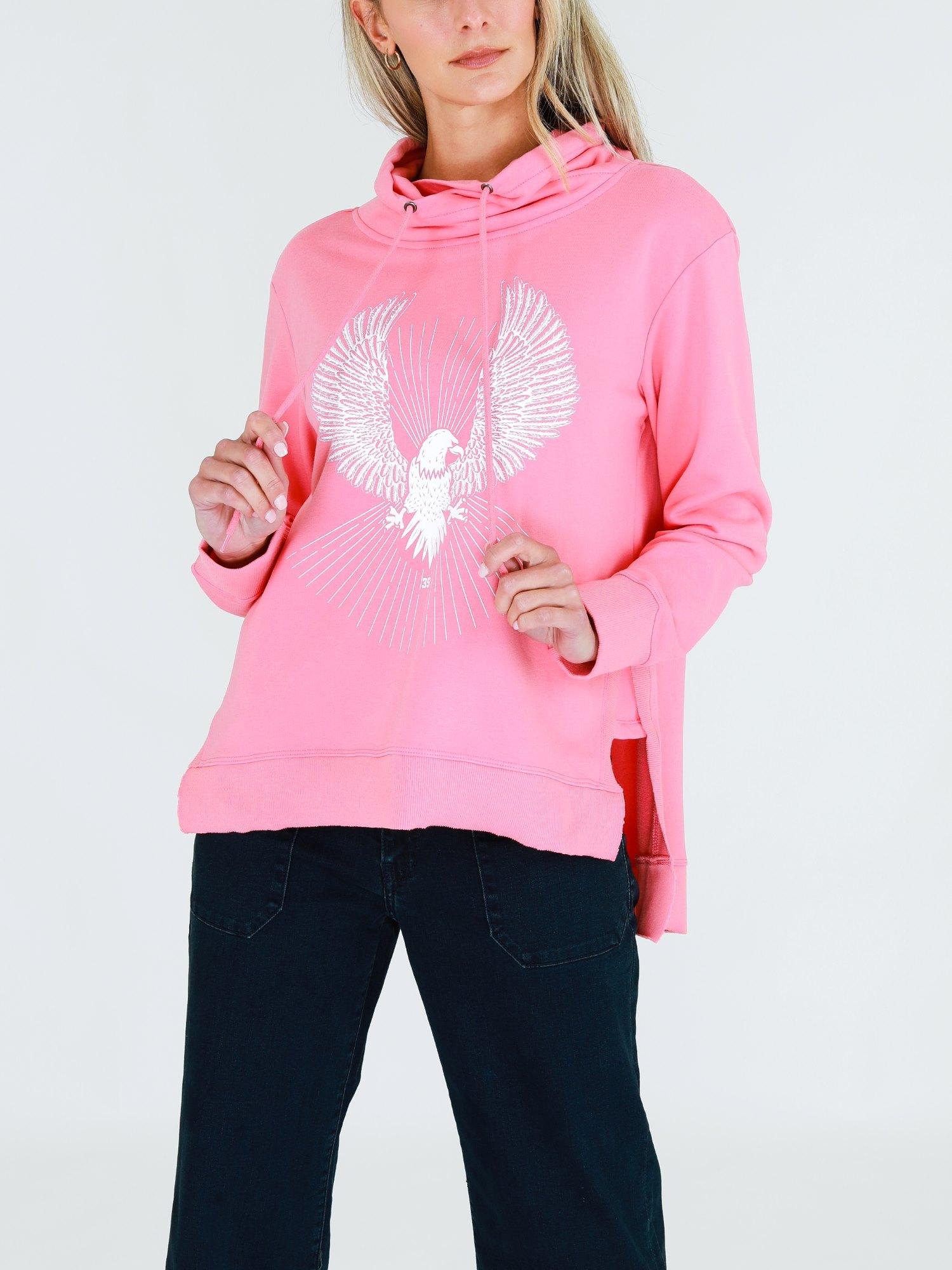 Funnel Hoodie Women #color_peach n cream