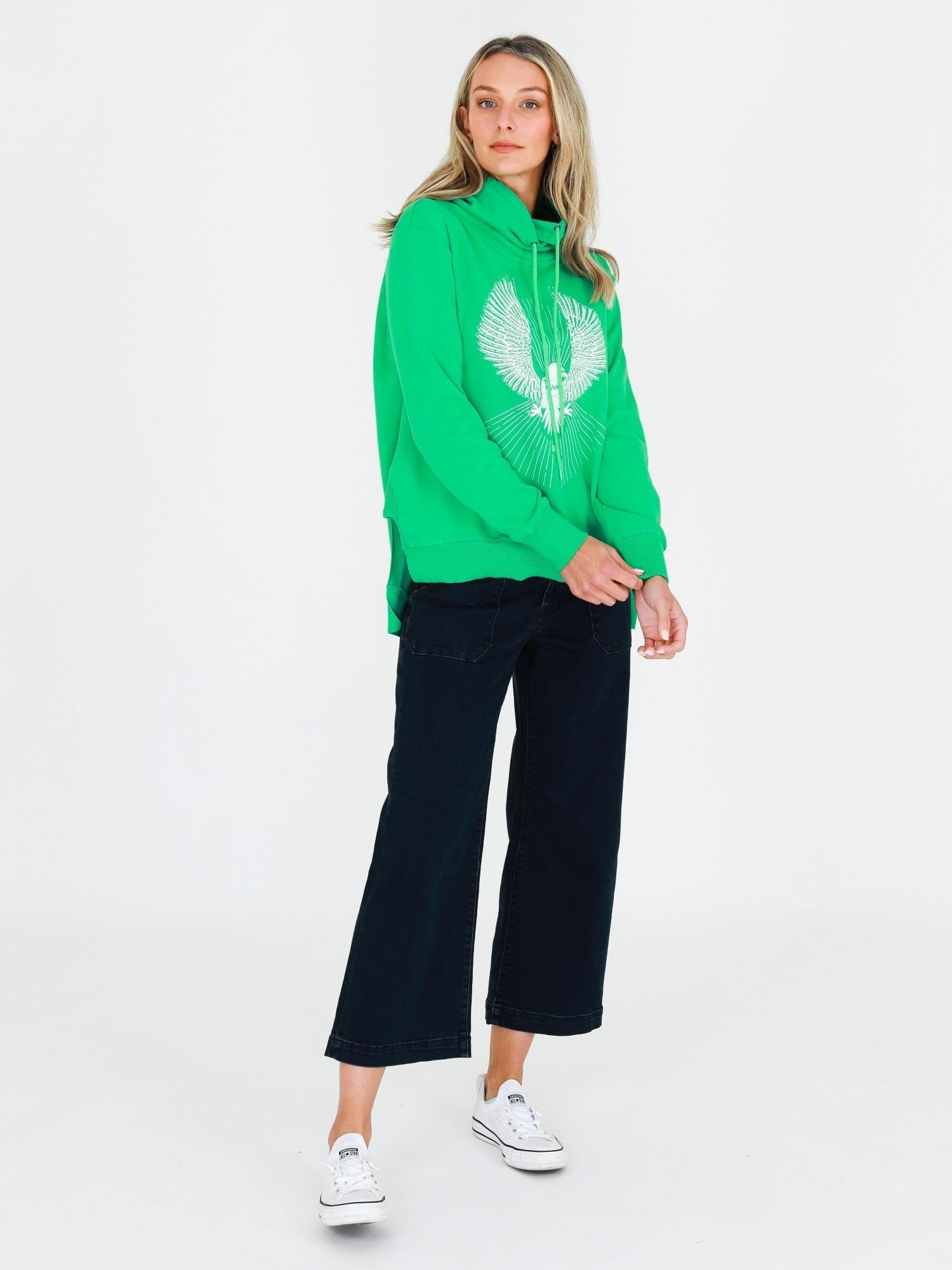 Cowl Neck Hoodie #color_peppermint