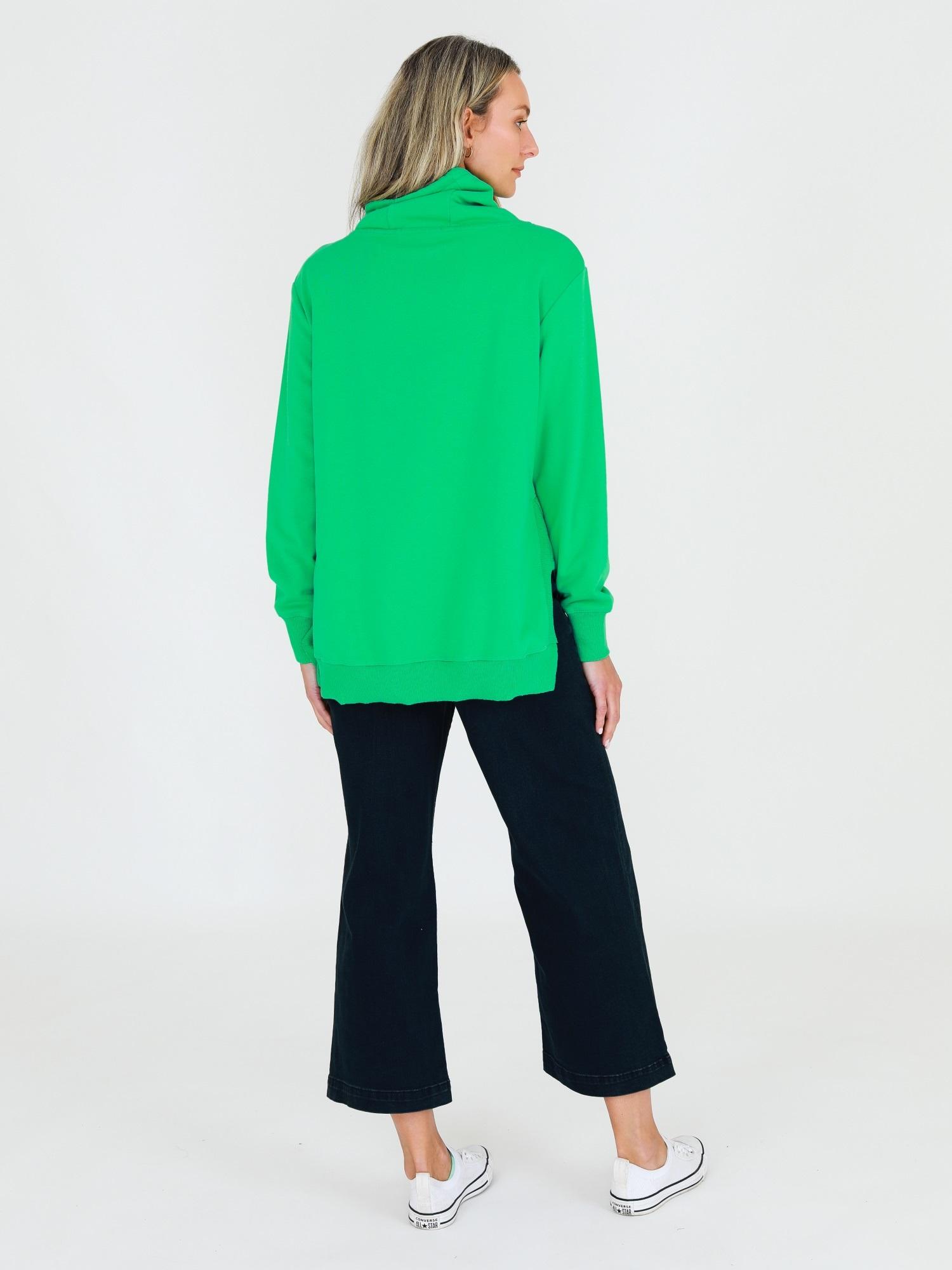 High Neck Hoodie #color_peppermint
