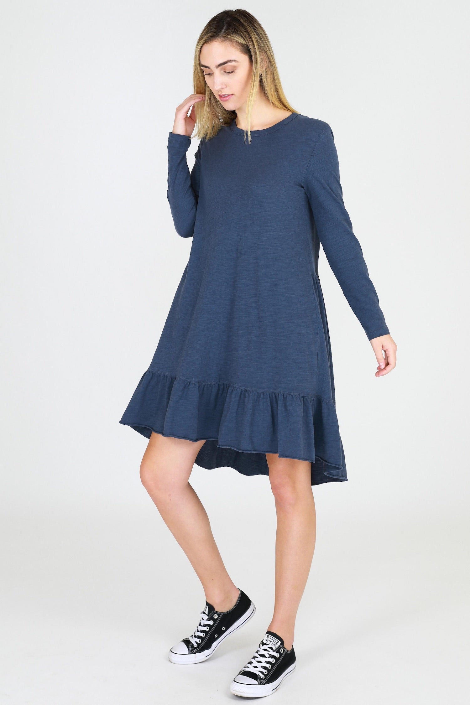 longsleeve dresses #color_indigo
