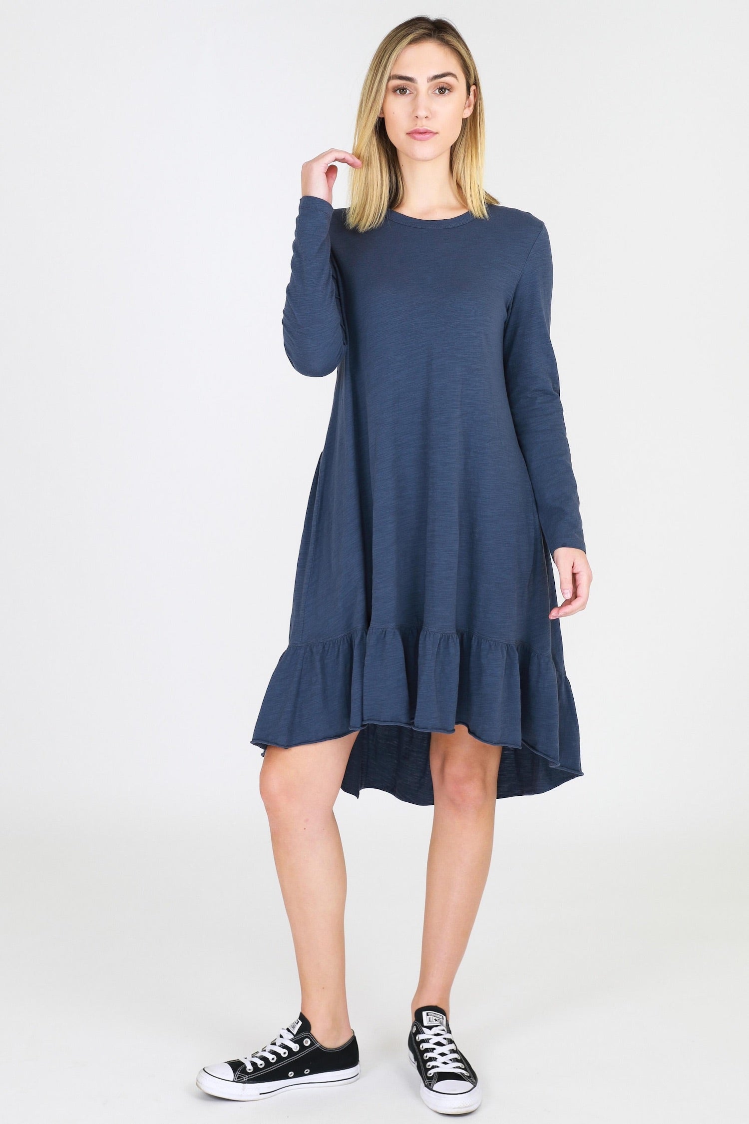 long sleve dresses #color_indigo