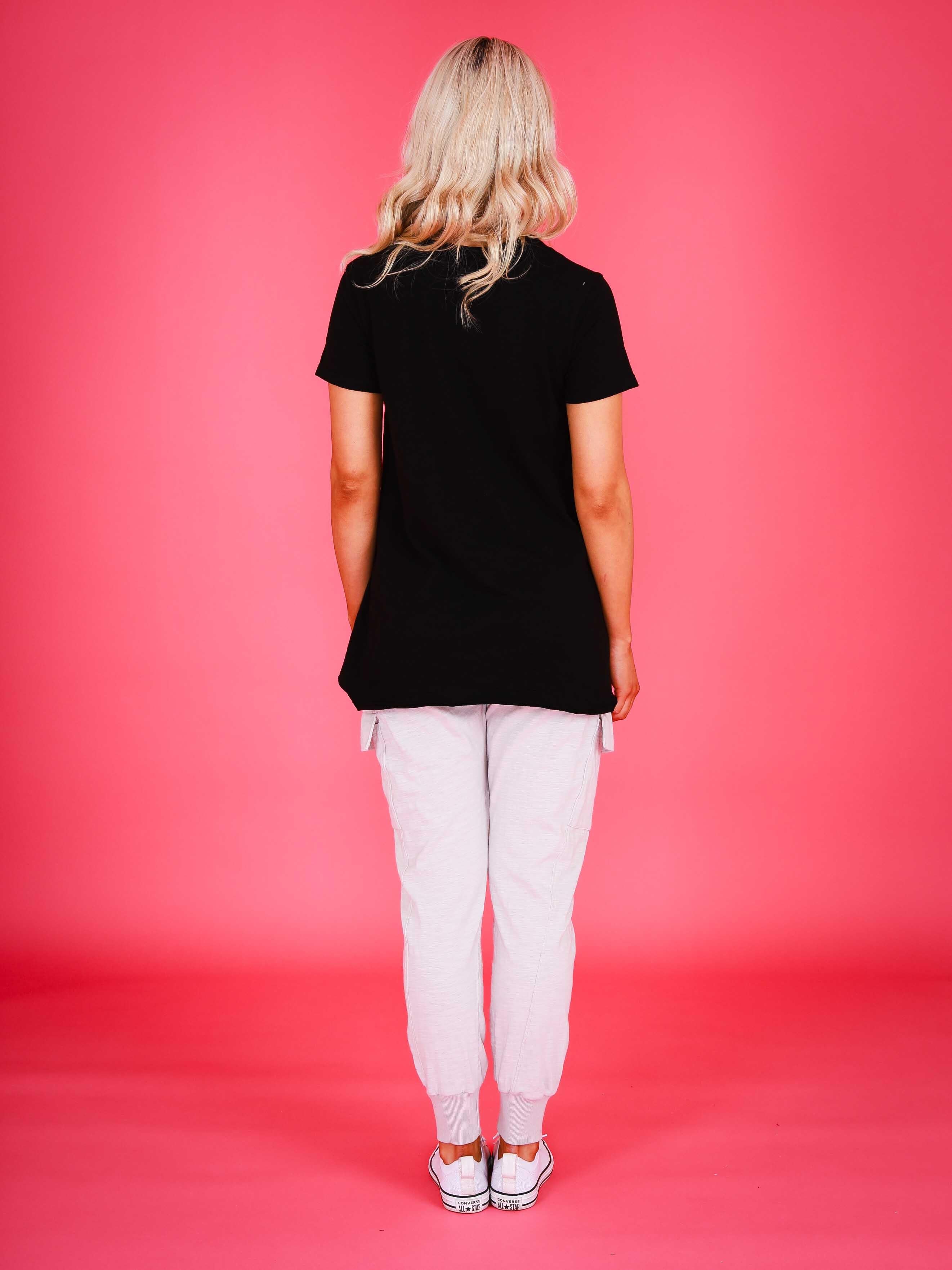 black v neck top #color_black