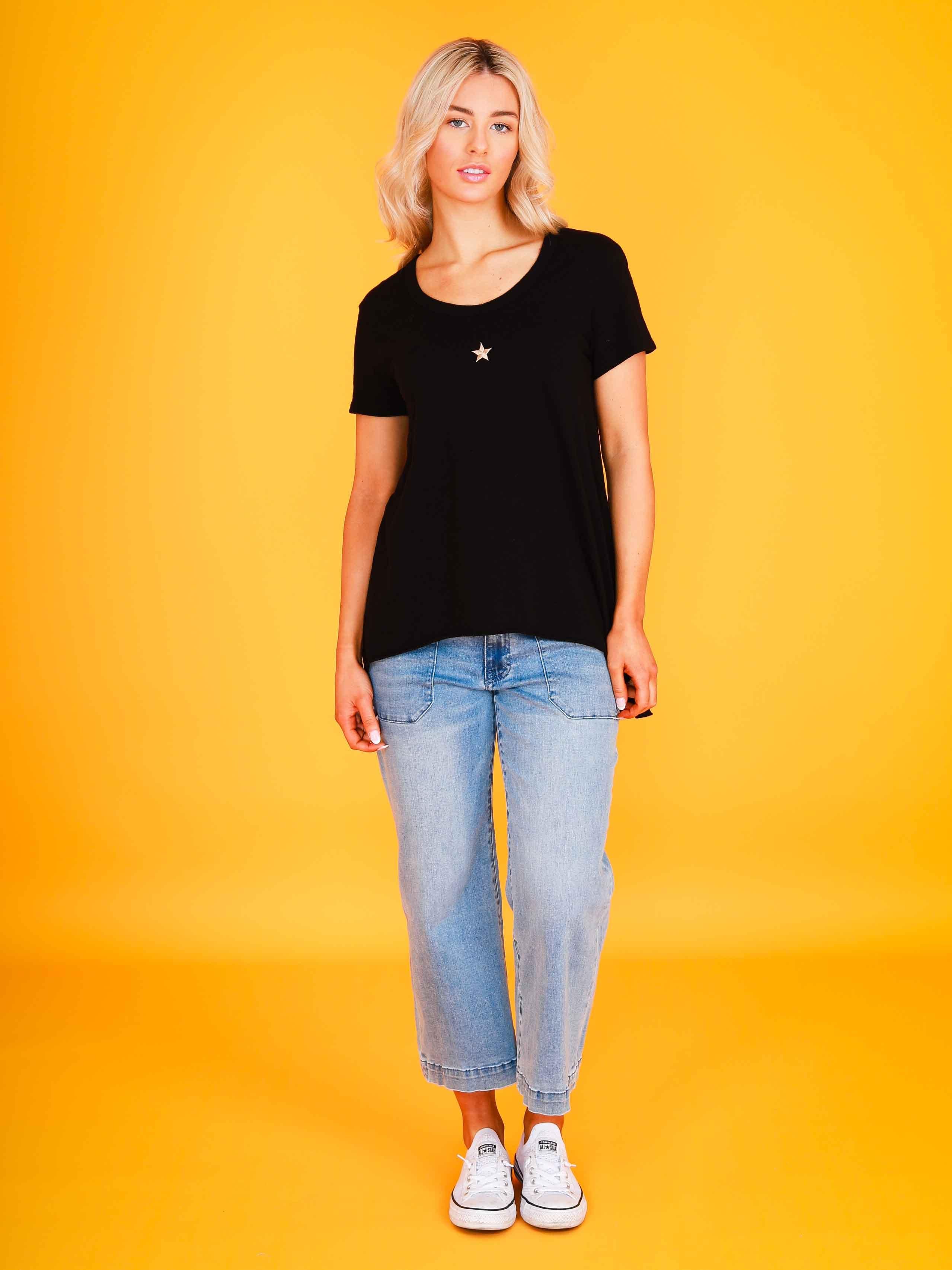 short sleeve t shirt #color_black