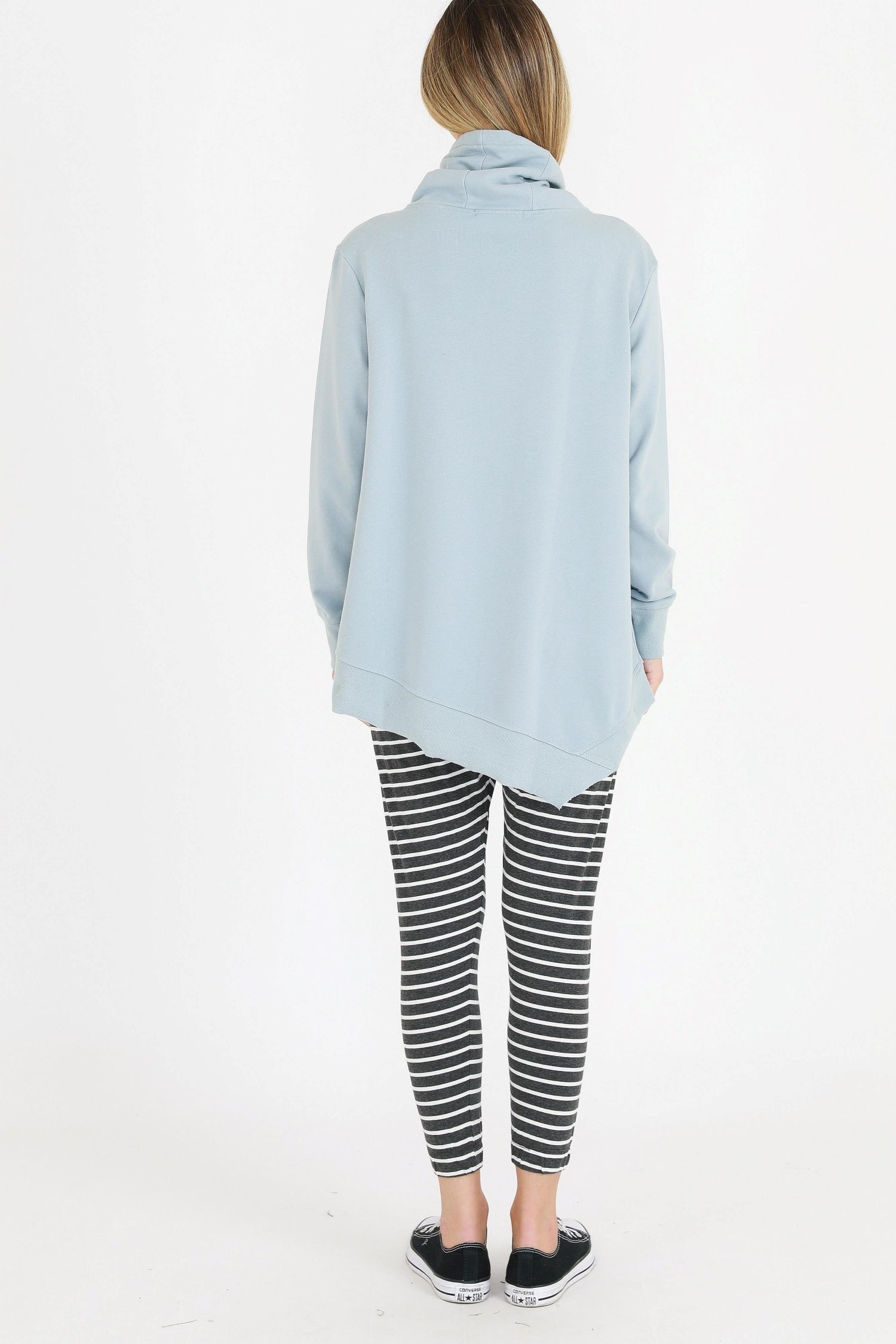 womens navy sweater #color_stone blue