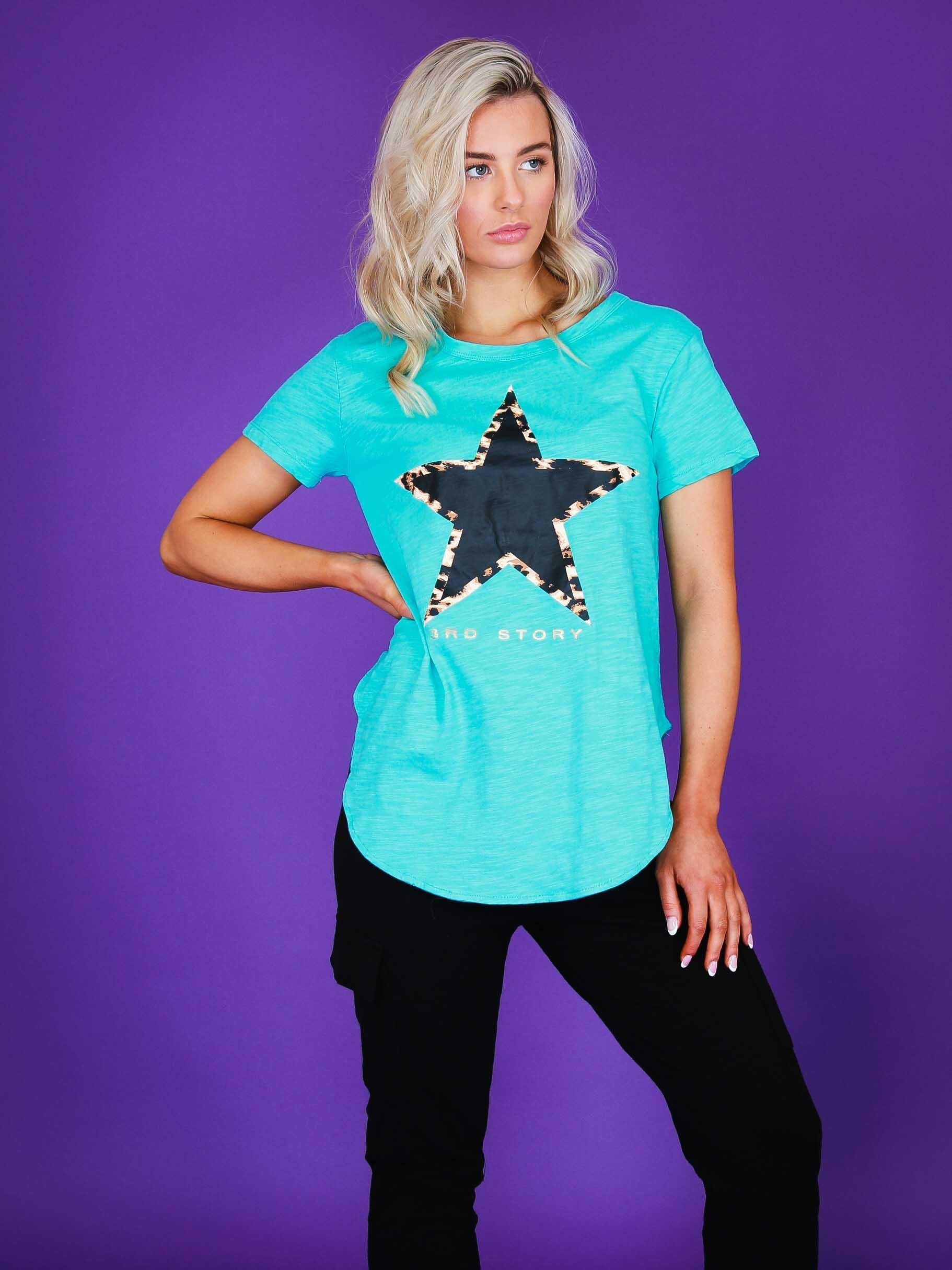 womens t shirts australia #color_sparkling blue