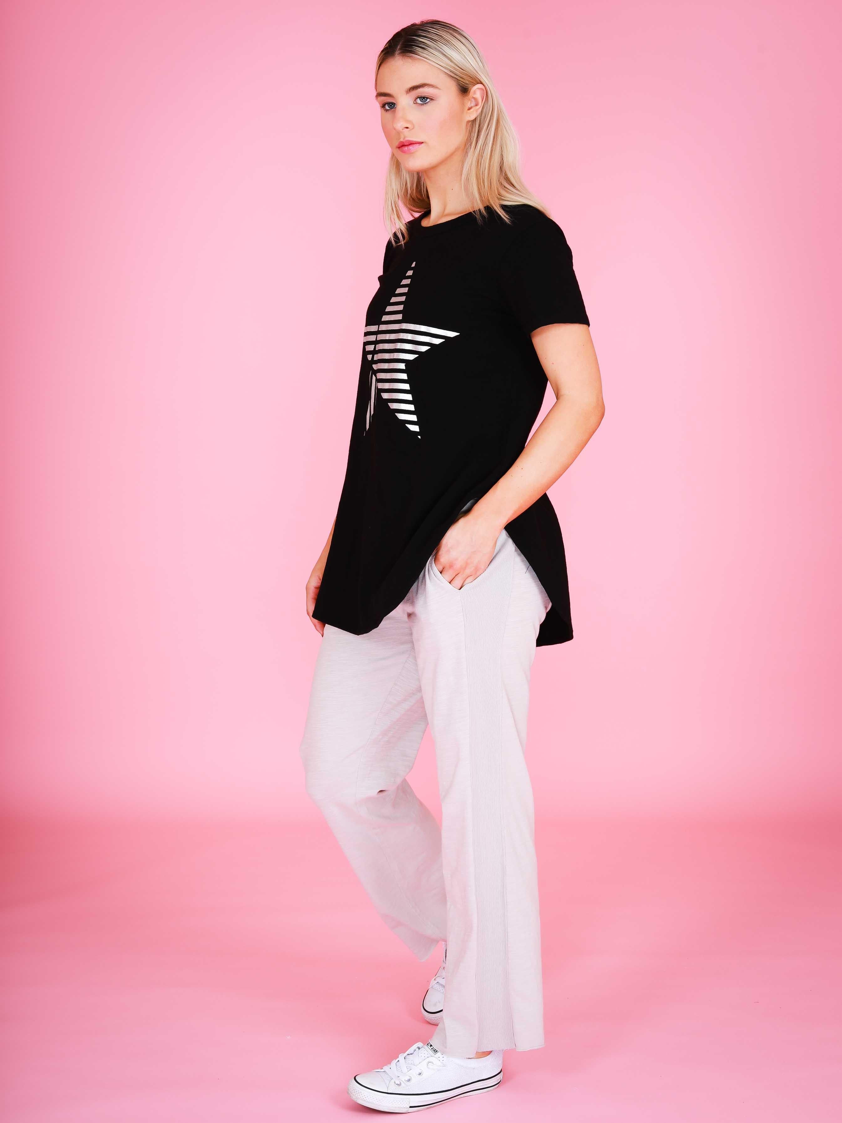 womens curved hem t-shirt australia #color_black