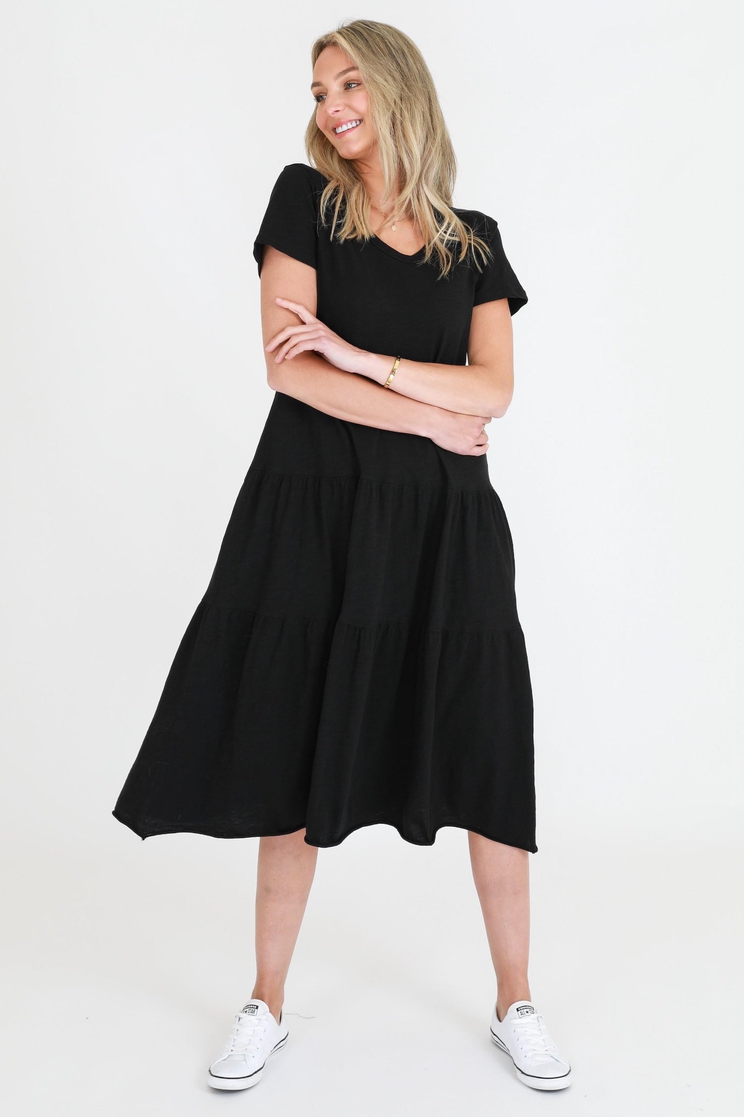 Hazel | Women’s Elegant Satin Midi Dress
