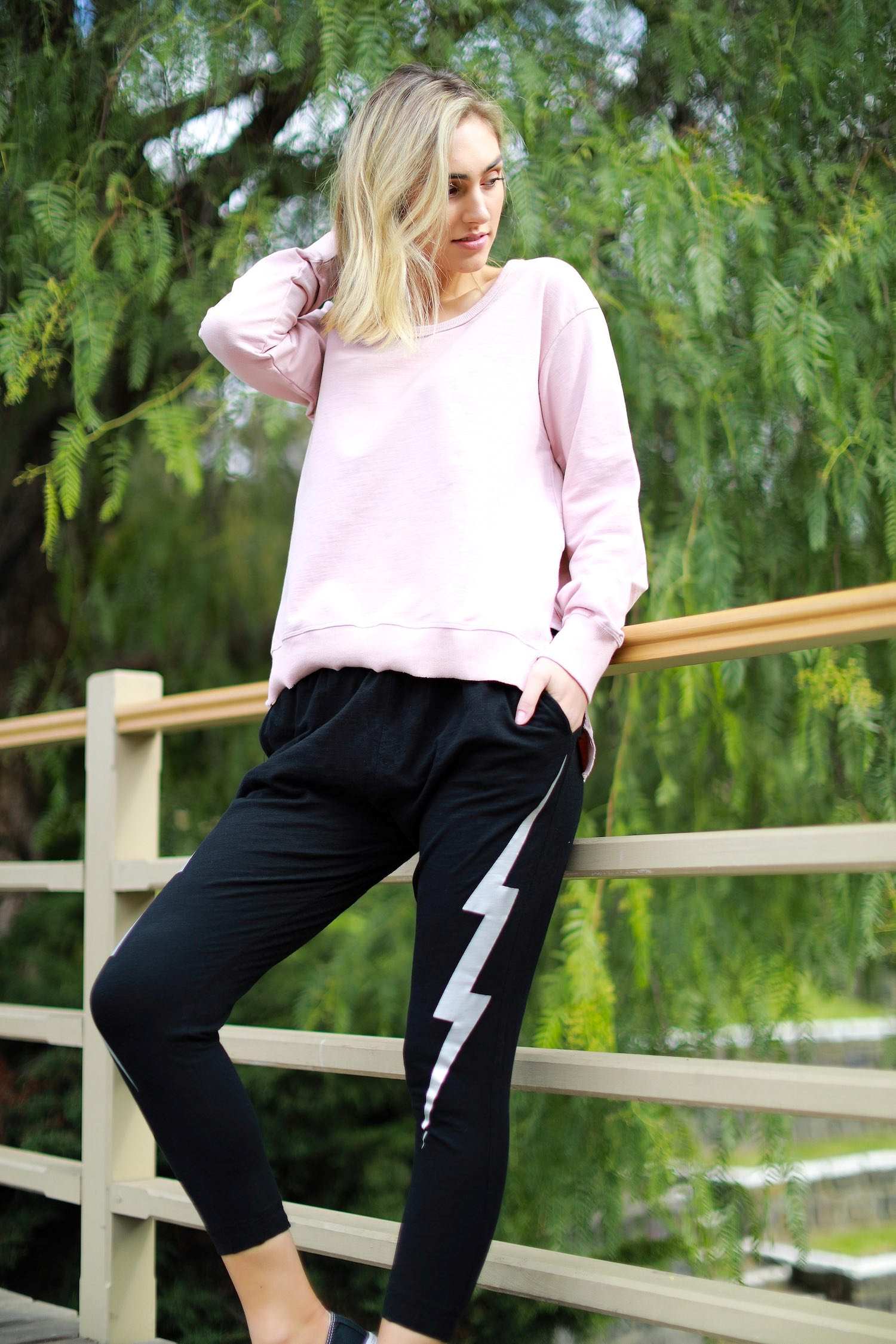 black joggers women