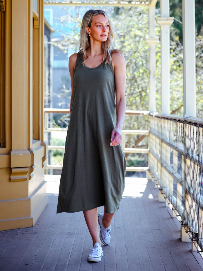 Paige Racerback Midi Tank Dress