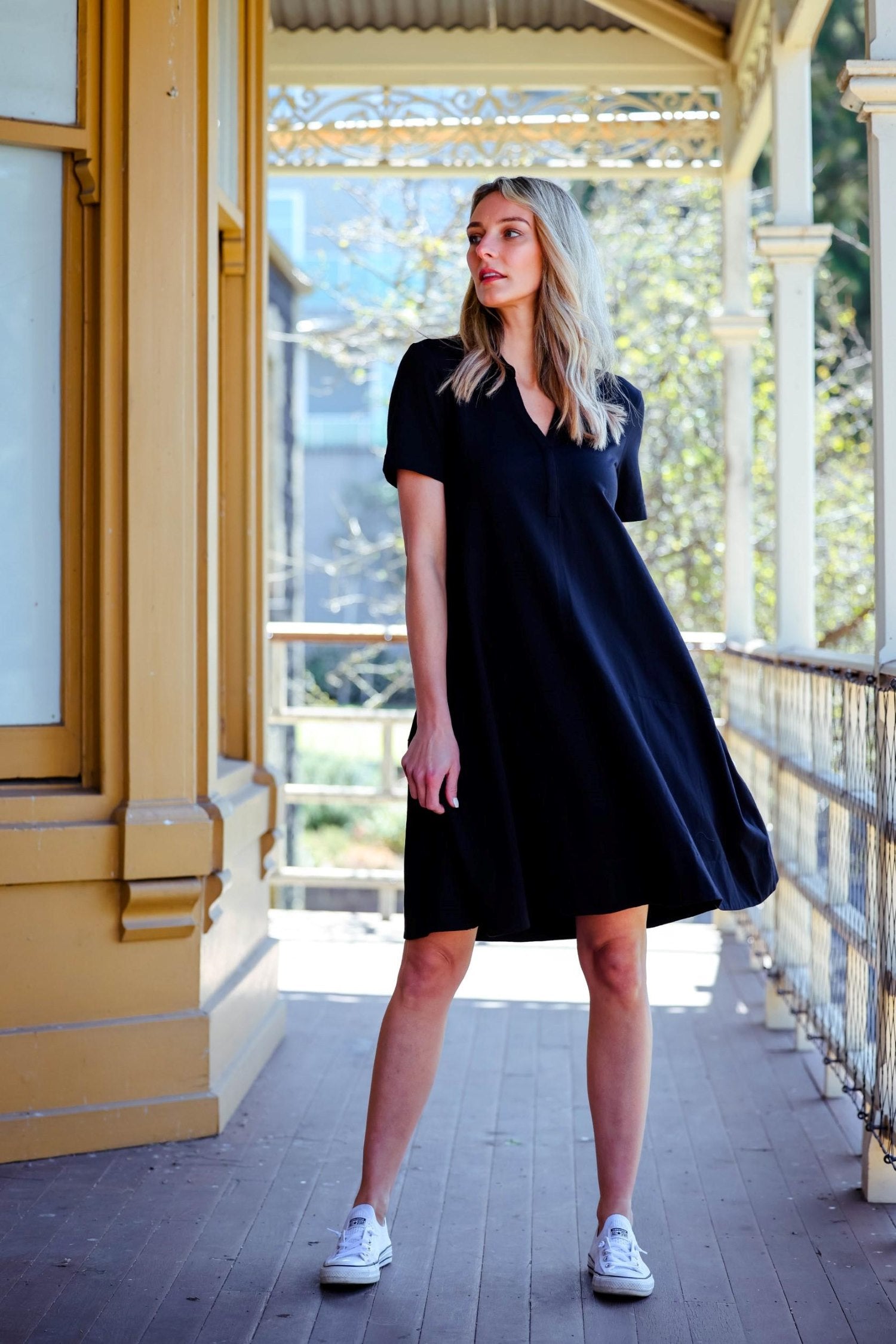 polo dress women #color_black