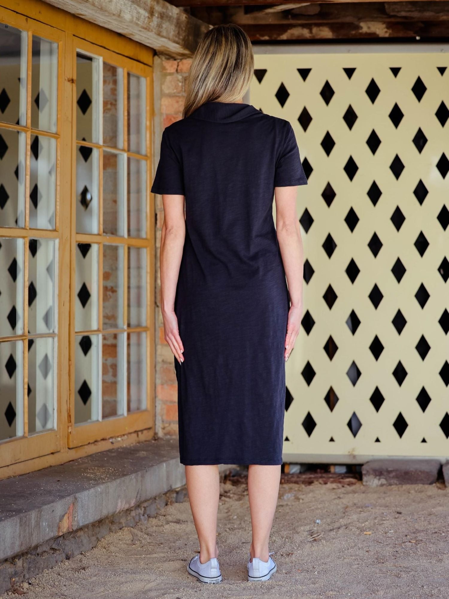 navy polo dress #color_ink