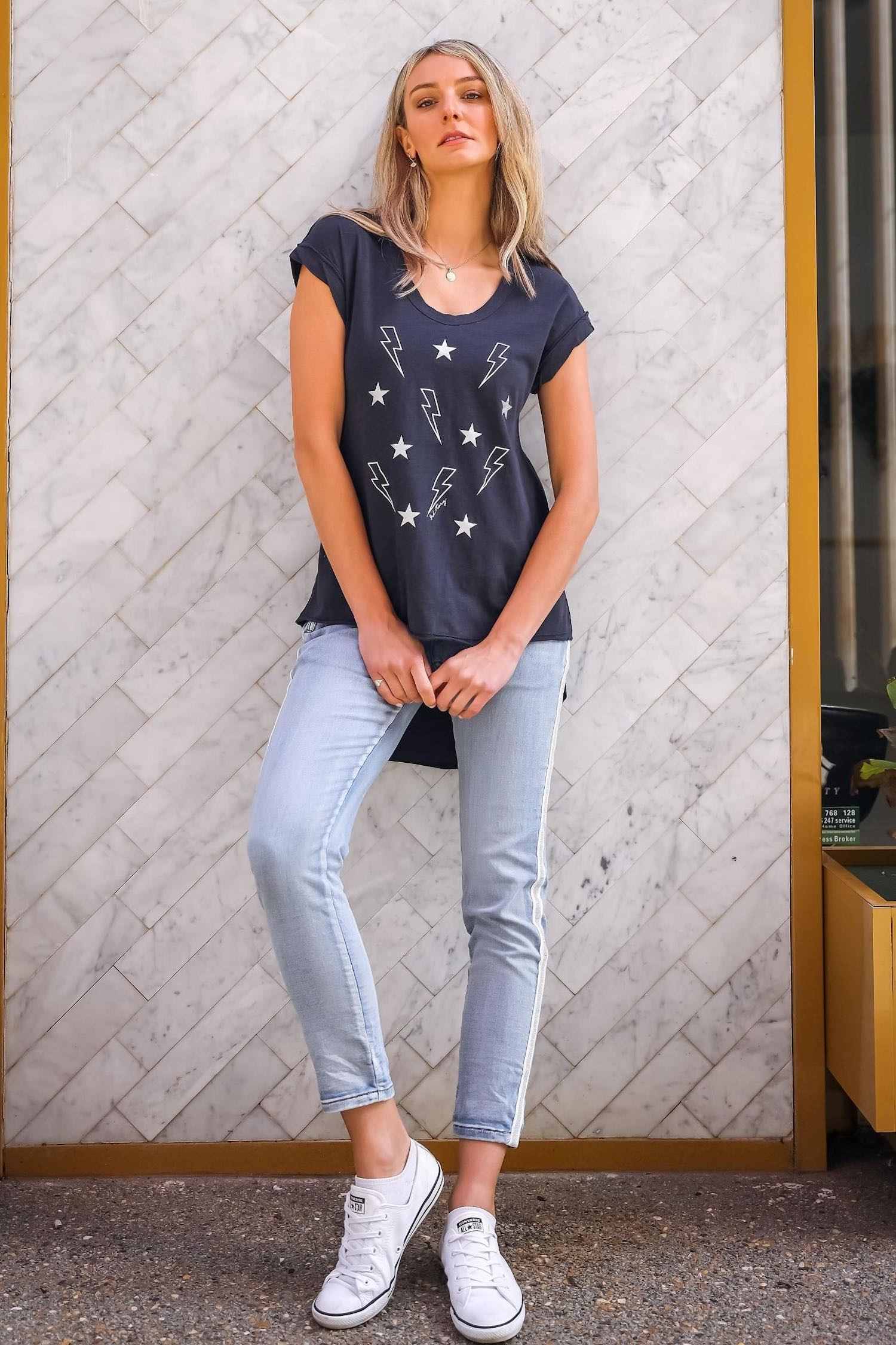 Longline T Shirt Women's #color_ink
