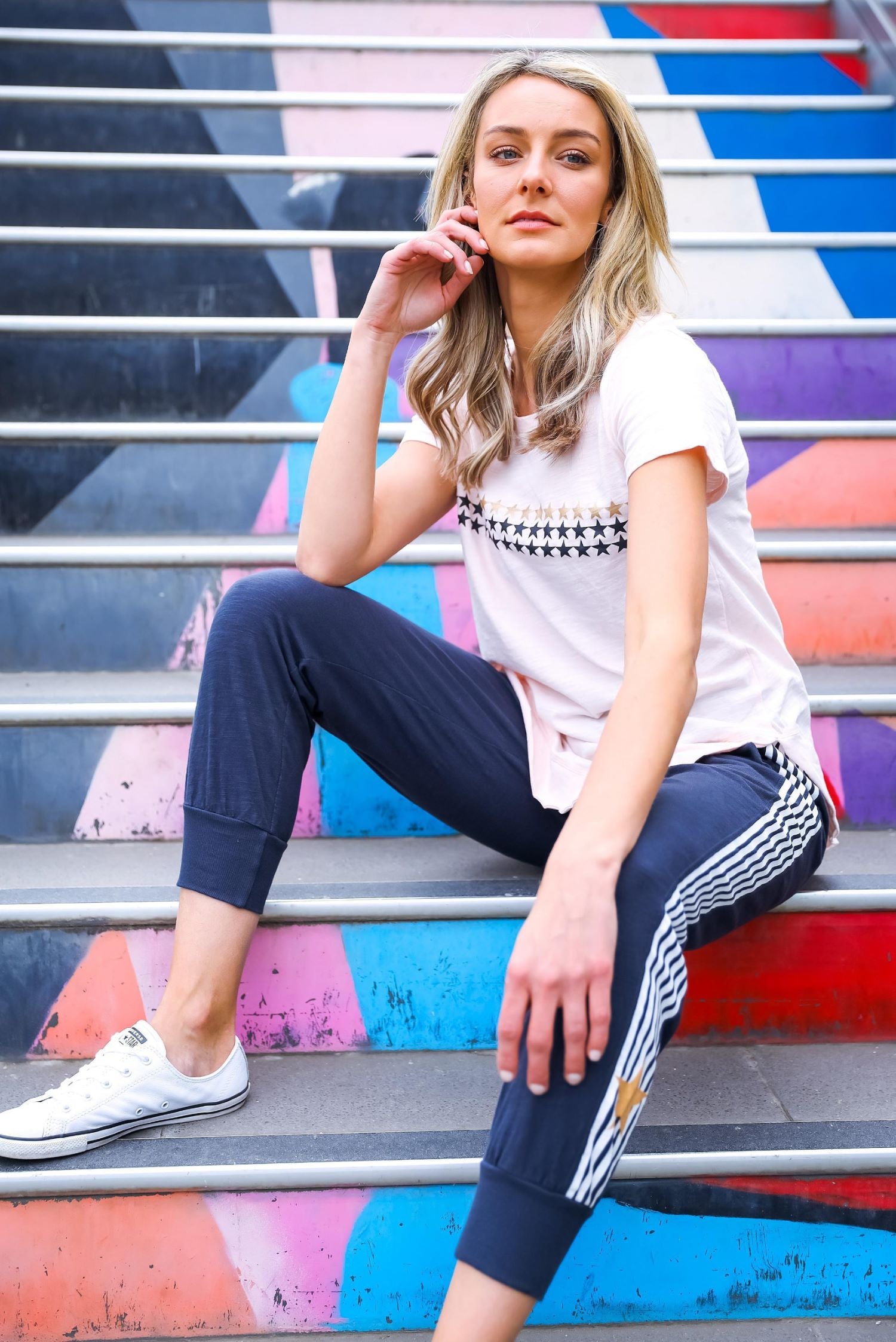pink t shirt women's #color_blush