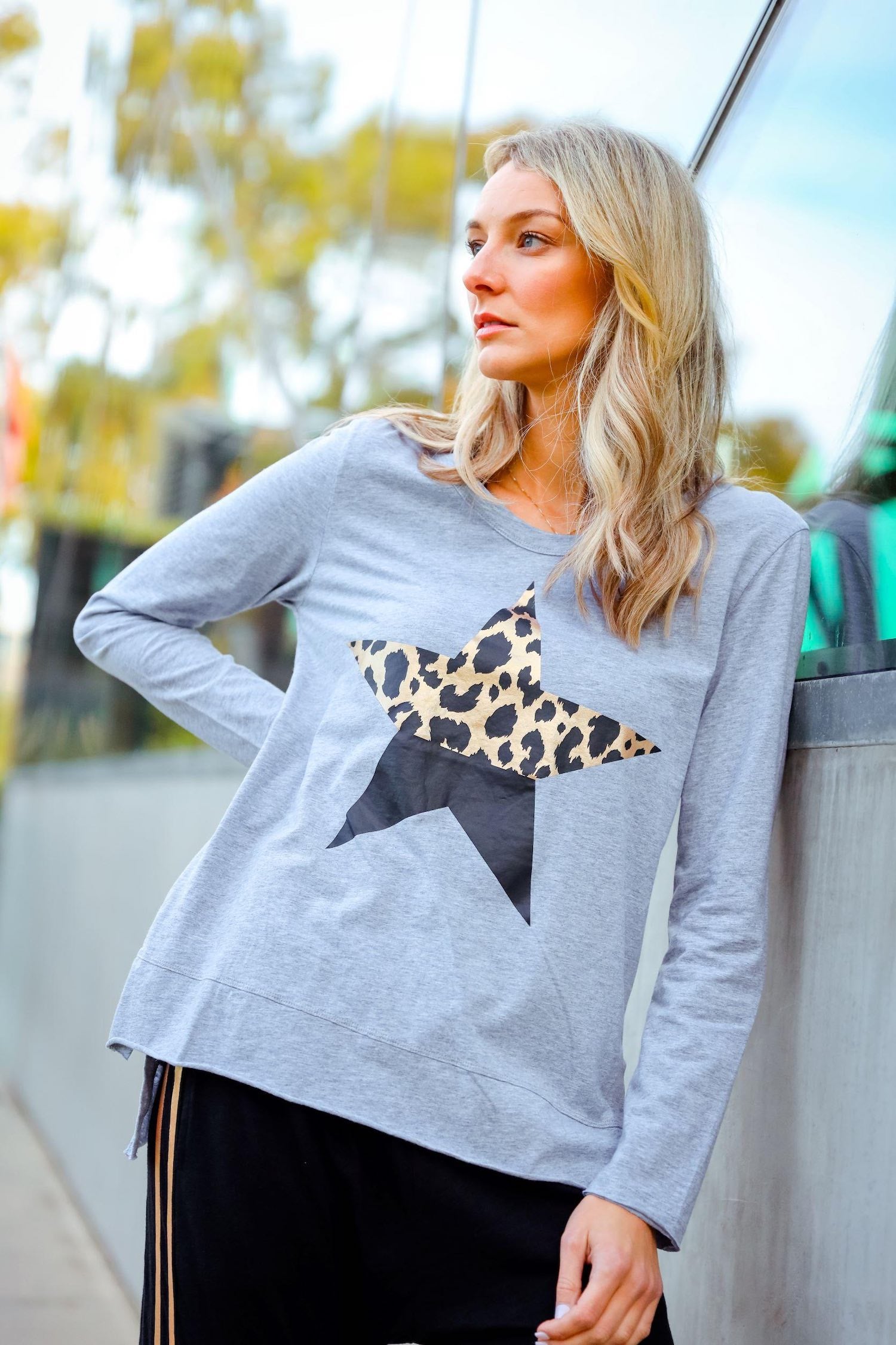 long sleeve graphic tees #color_grey marle