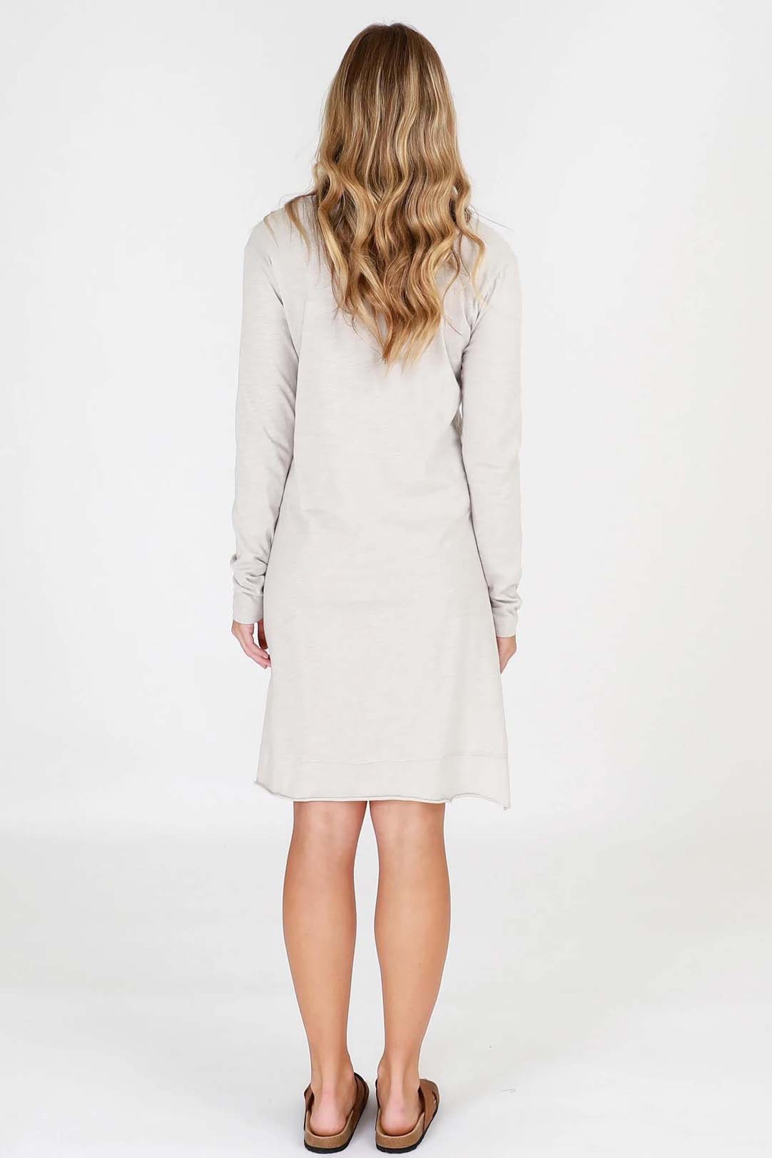 long dress with sleeves #color_stone