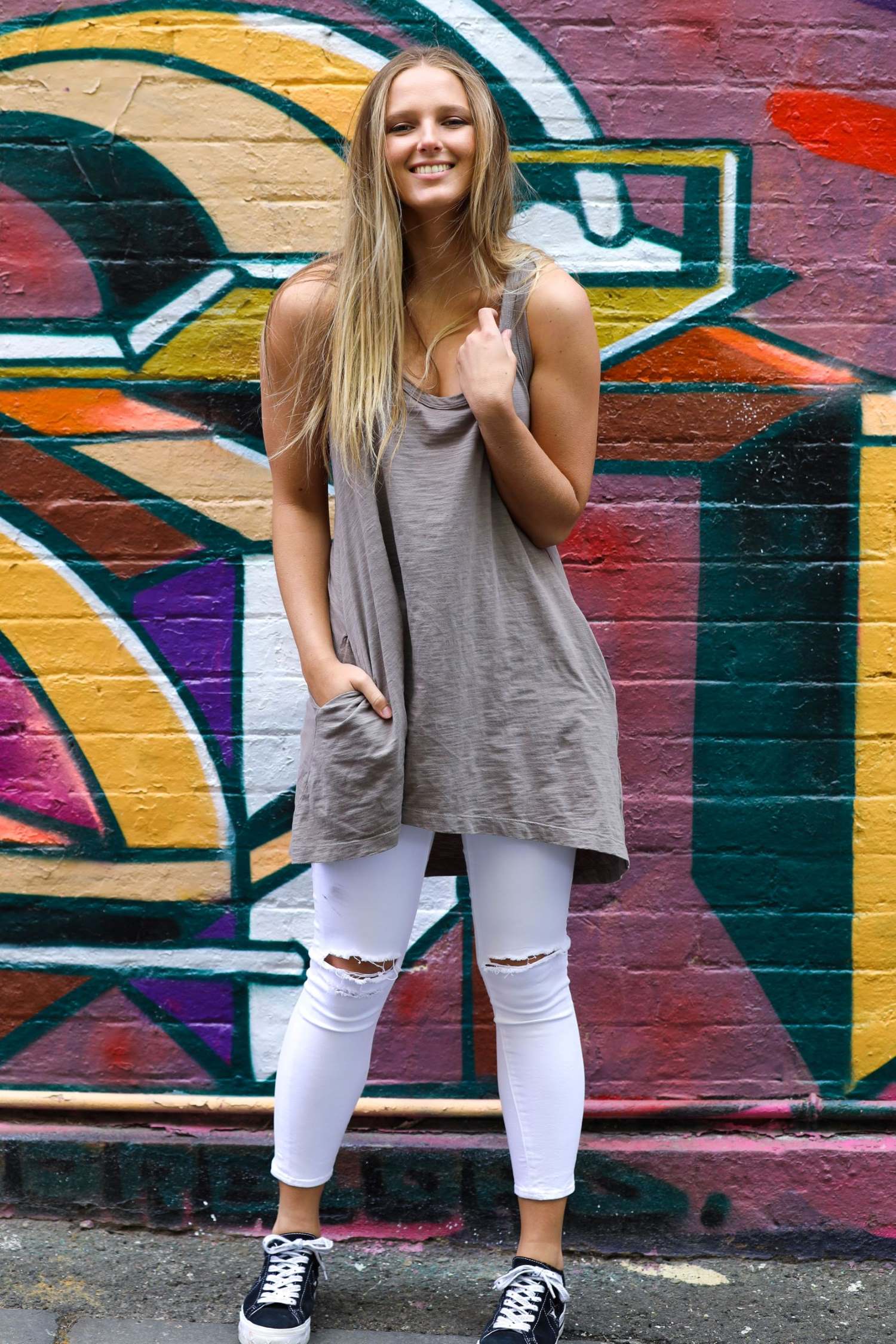 women's tee dress #color_latte