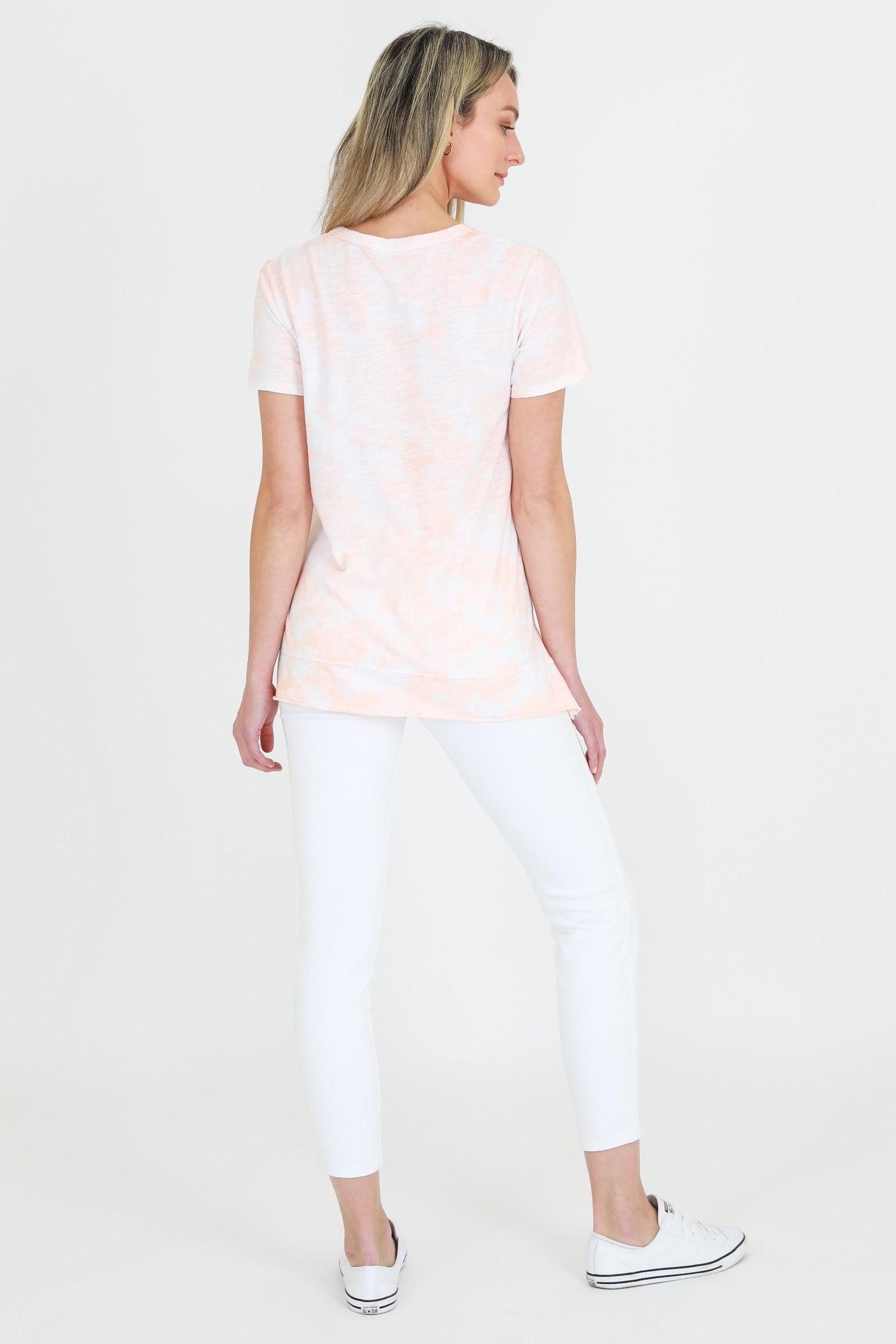 tie dye t shirt #color_tie dye papaya