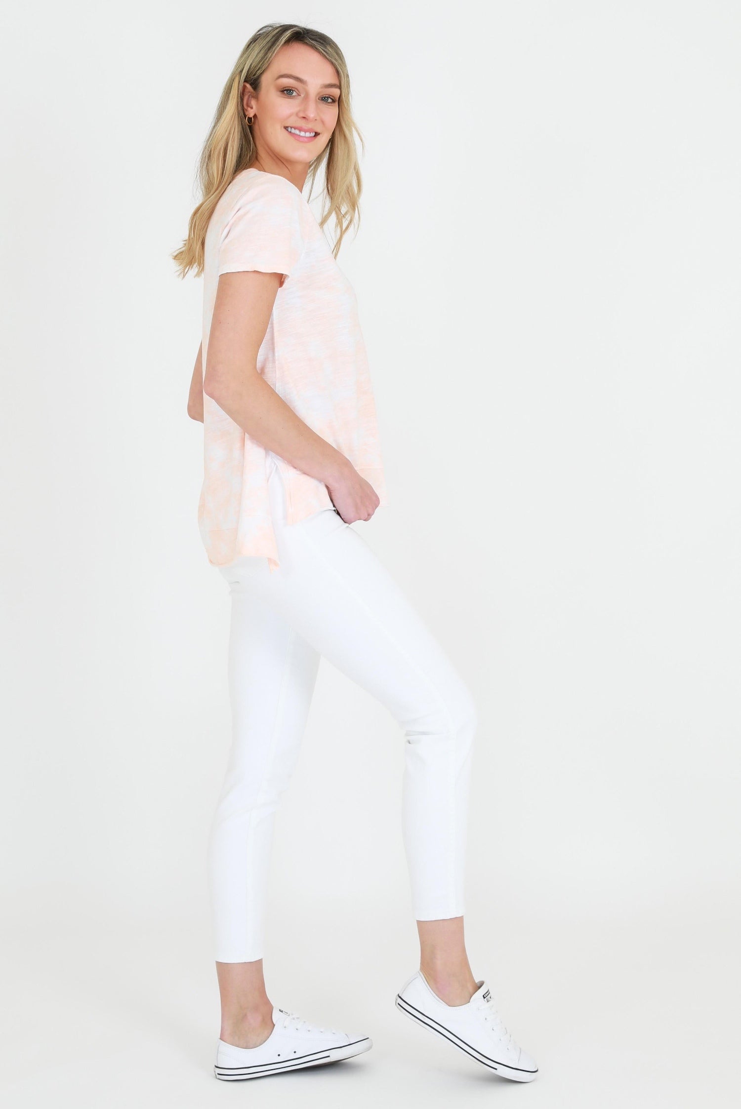 women's t-shirts australia #color_tie dye papaya