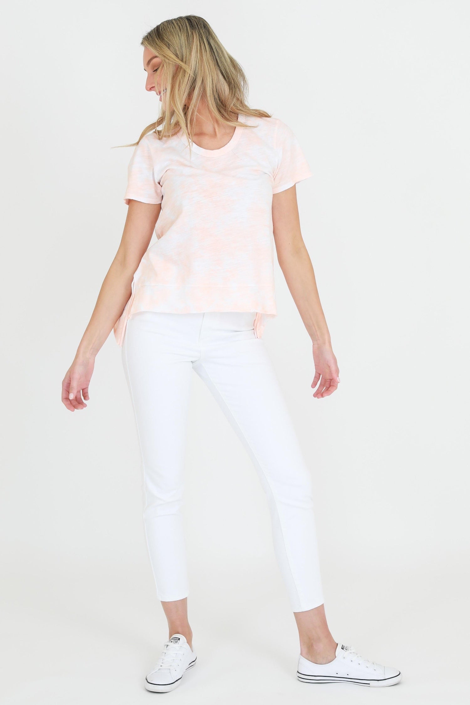 coloured t shirts #color_tie dye papaya
