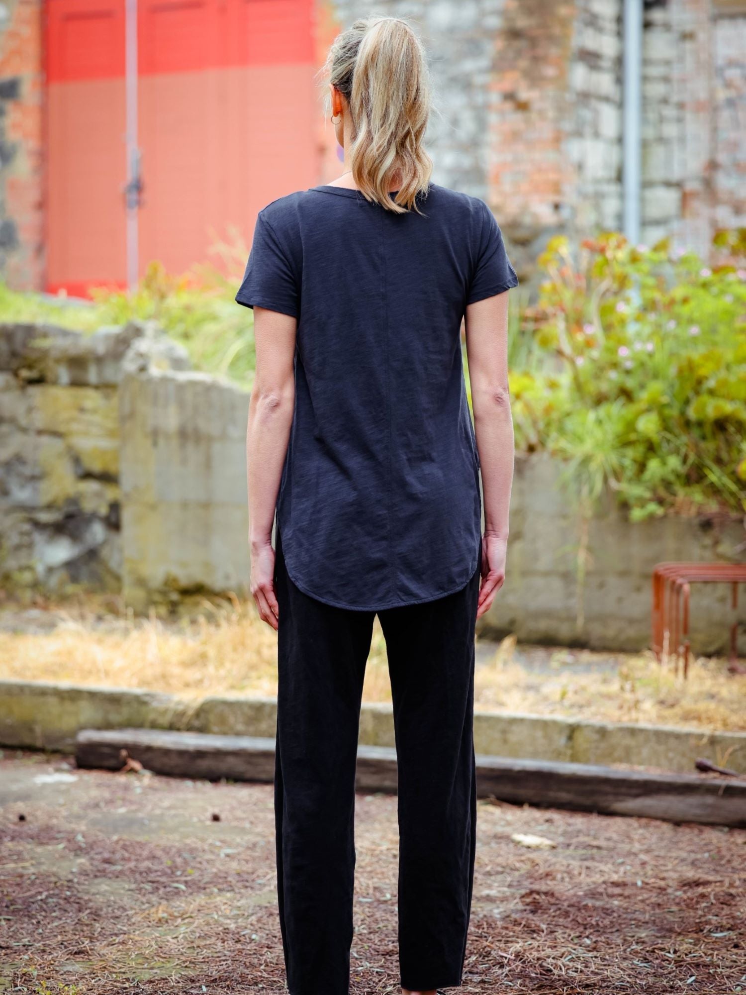 Womens Navy Blue Tee