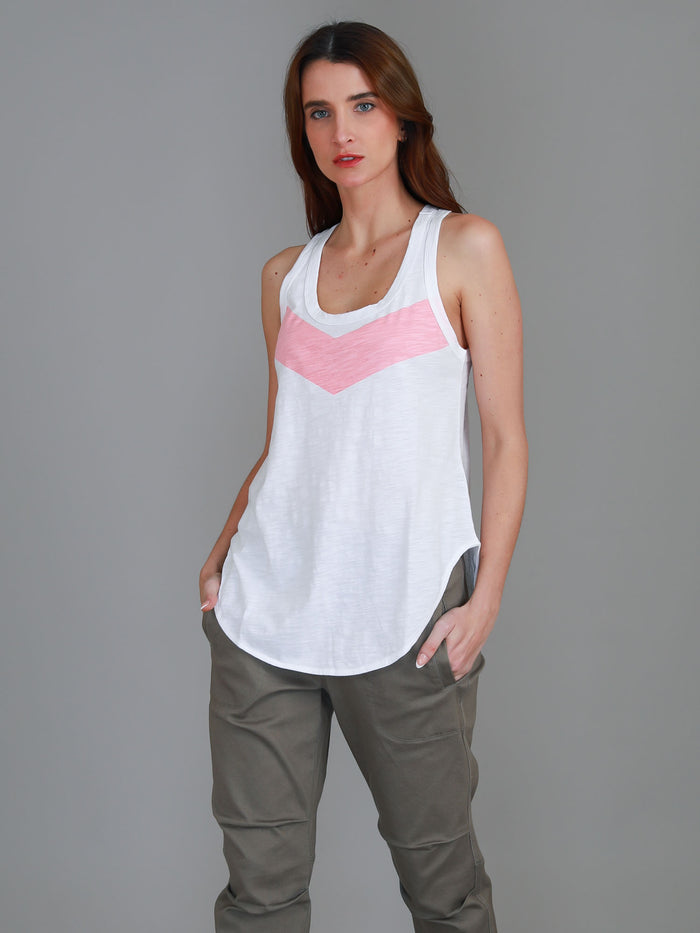Adriana Chevron Racerback Tank Top (Sale)