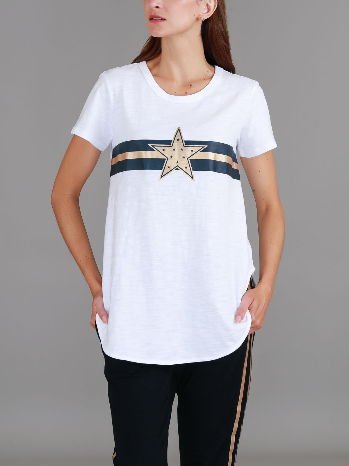 white star stripe tee