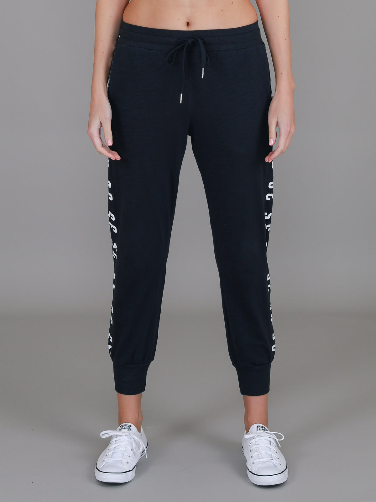 womens navy joggers
