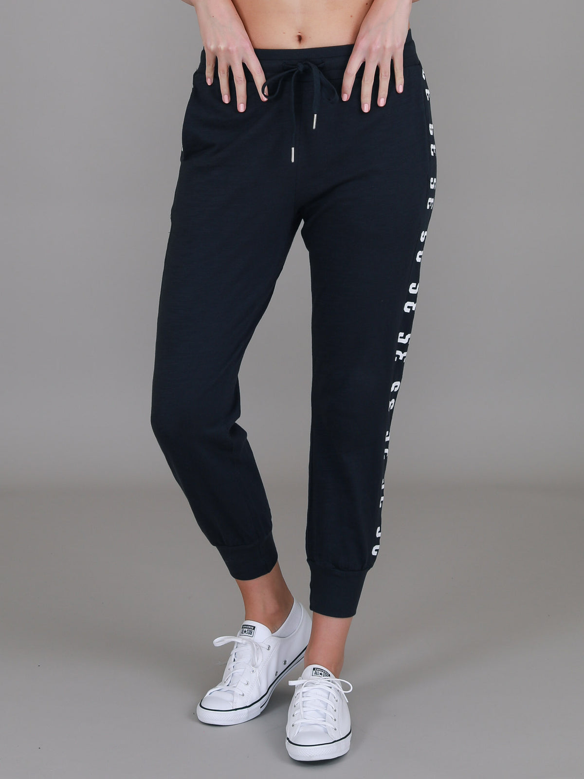 navy blue track pants