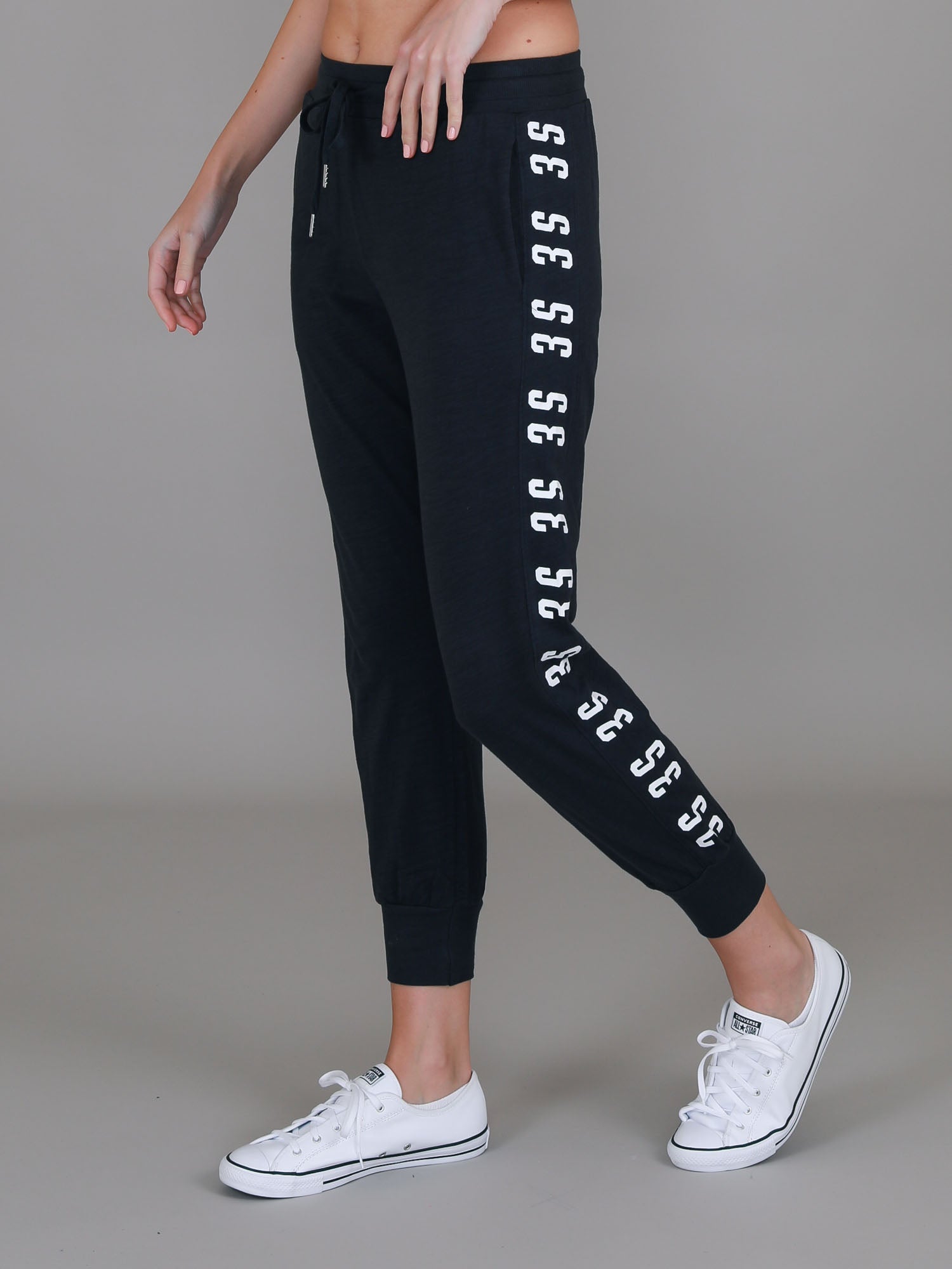 women's navy track pants #color_ink