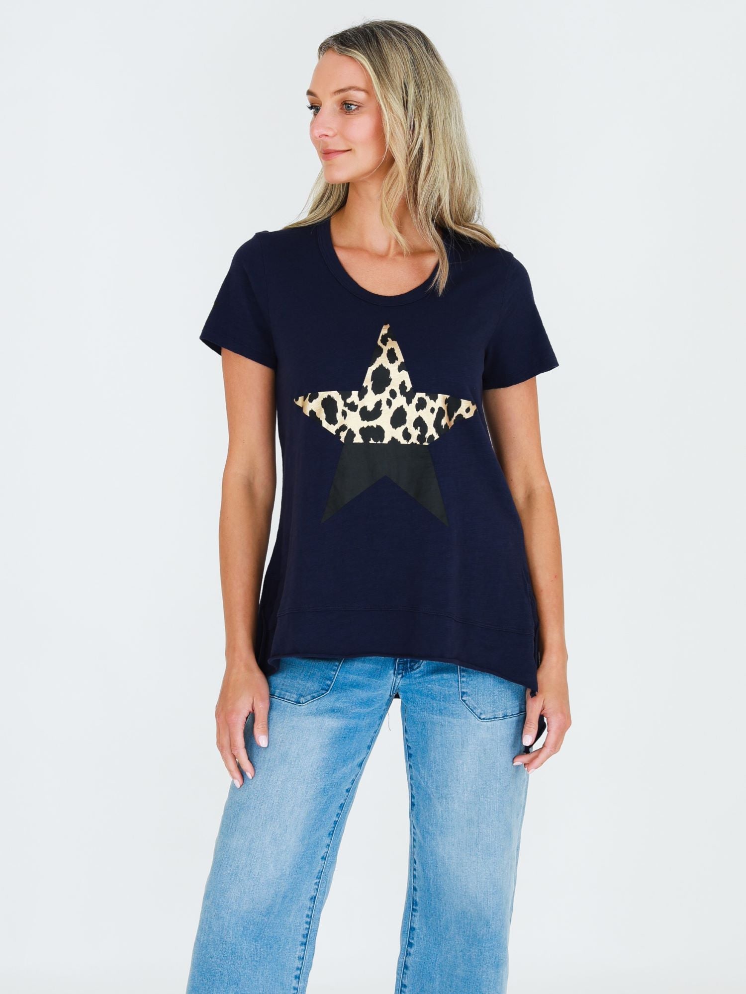 navy blue graphic tee #color_navy