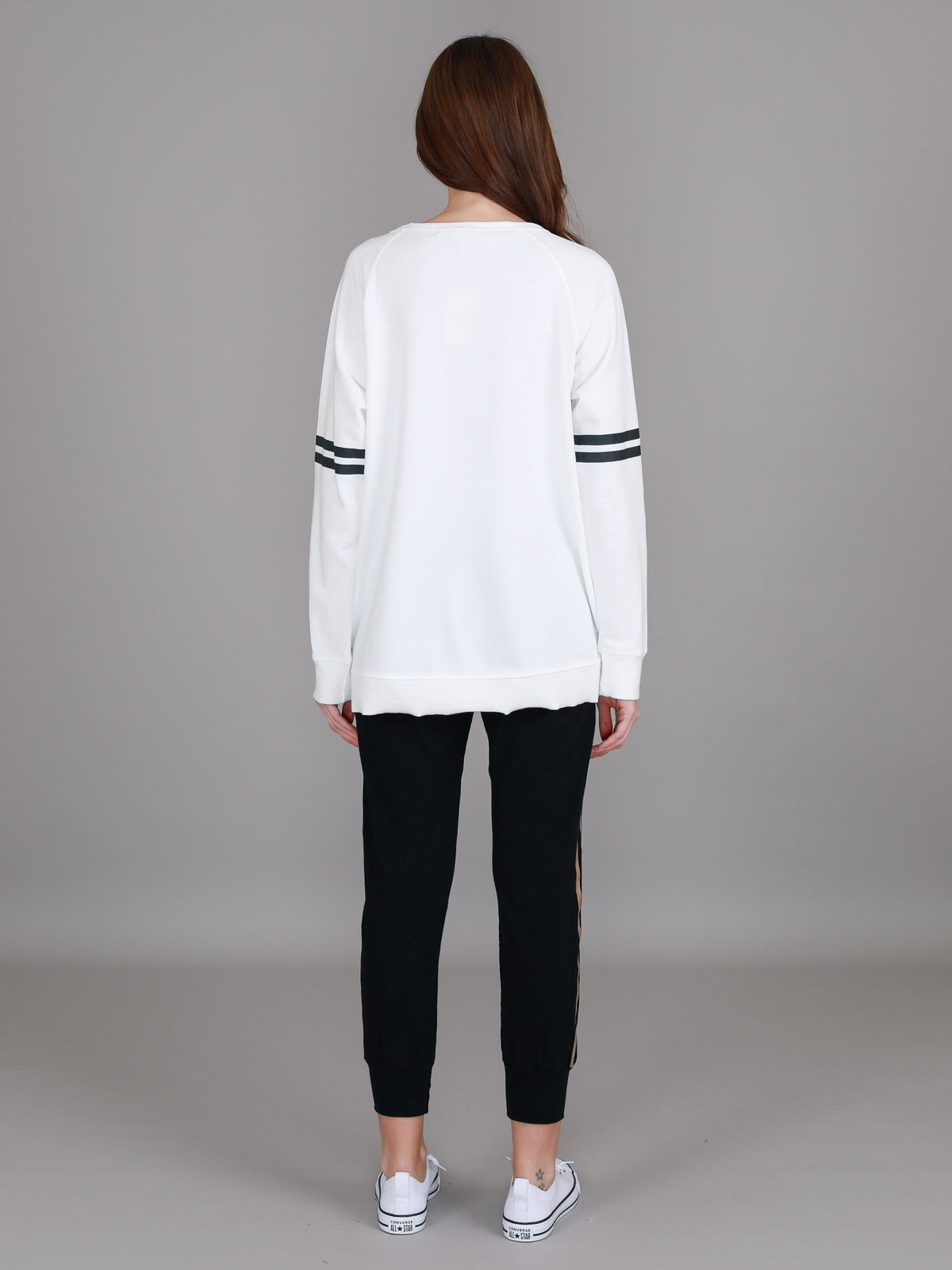 women's white sweatshirt