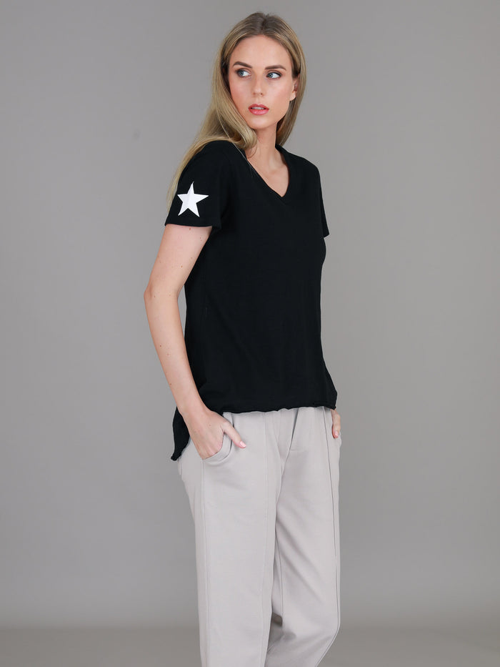 Verona Twin Star V Neck T Shirt