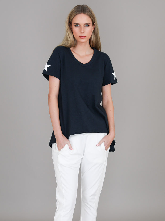 Verona Twin Star V Neck T Shirt