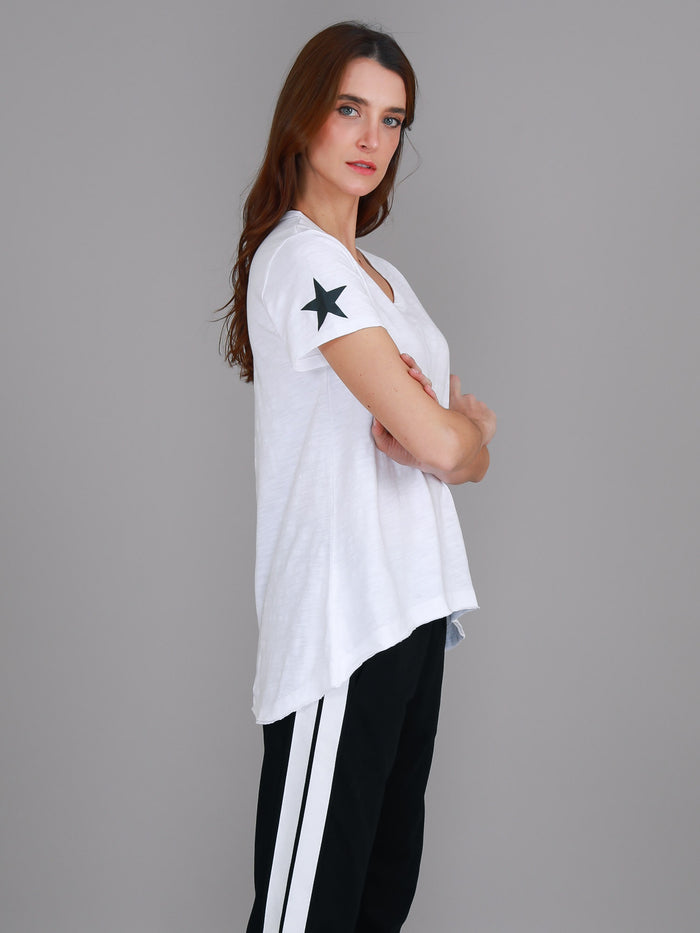 Verona Twin Star V Neck T Shirt