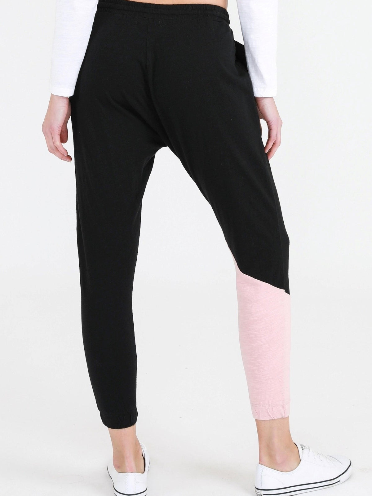 womens black track pants