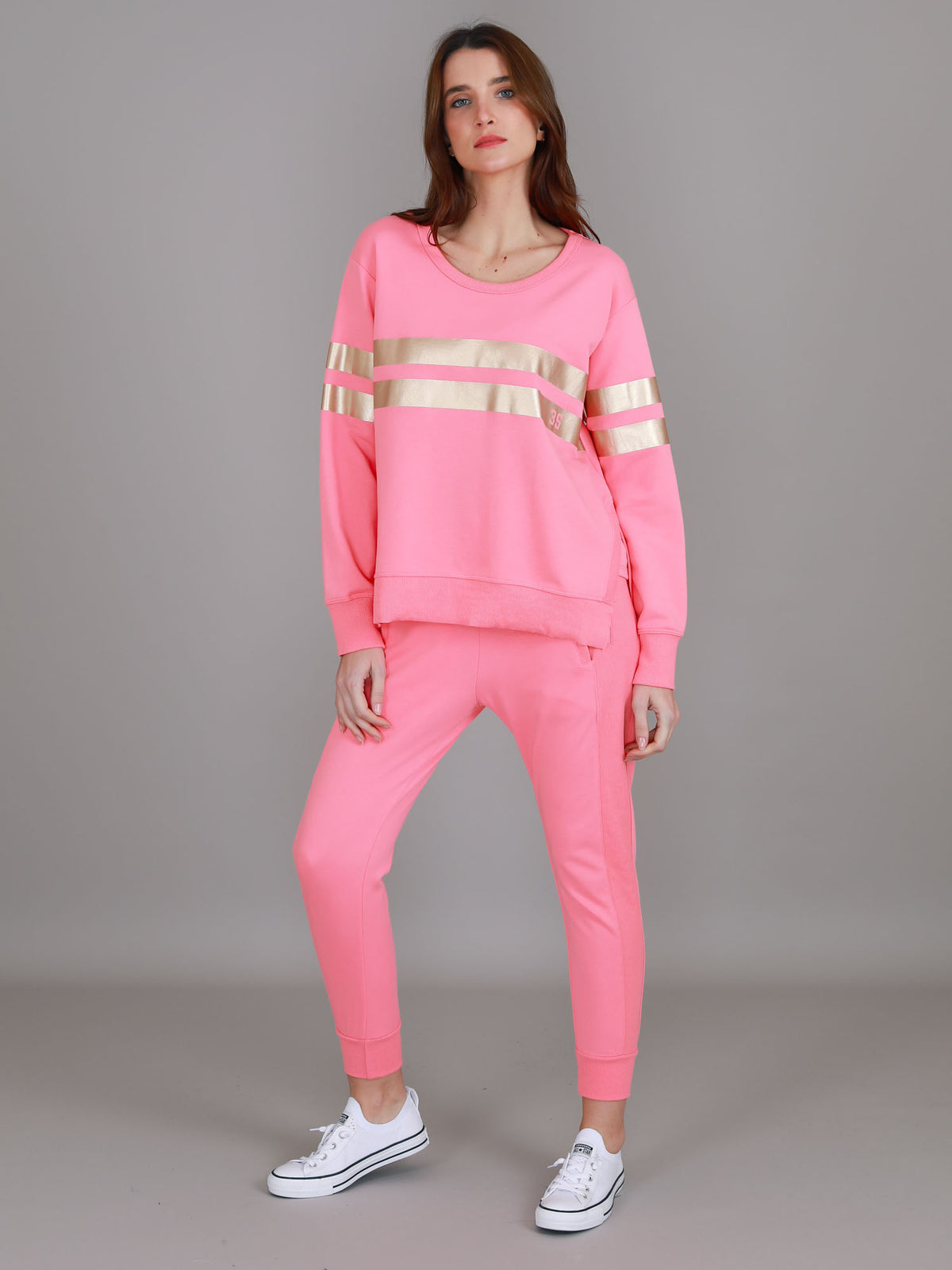 womens pink sweatshirt